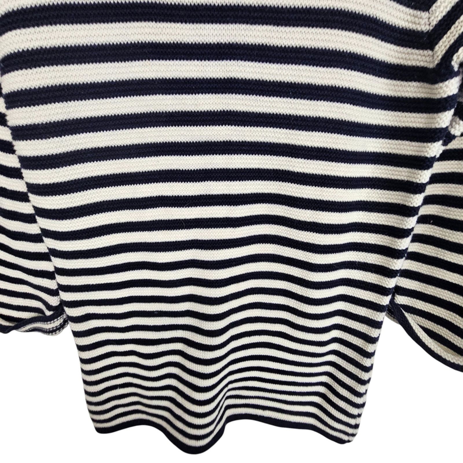 Boden Boden Womens Wool Striped Knit Sweater Sz 8 Classic Nautical Size M / US 6-8 / IT 42-44 - 3 Thumbnail