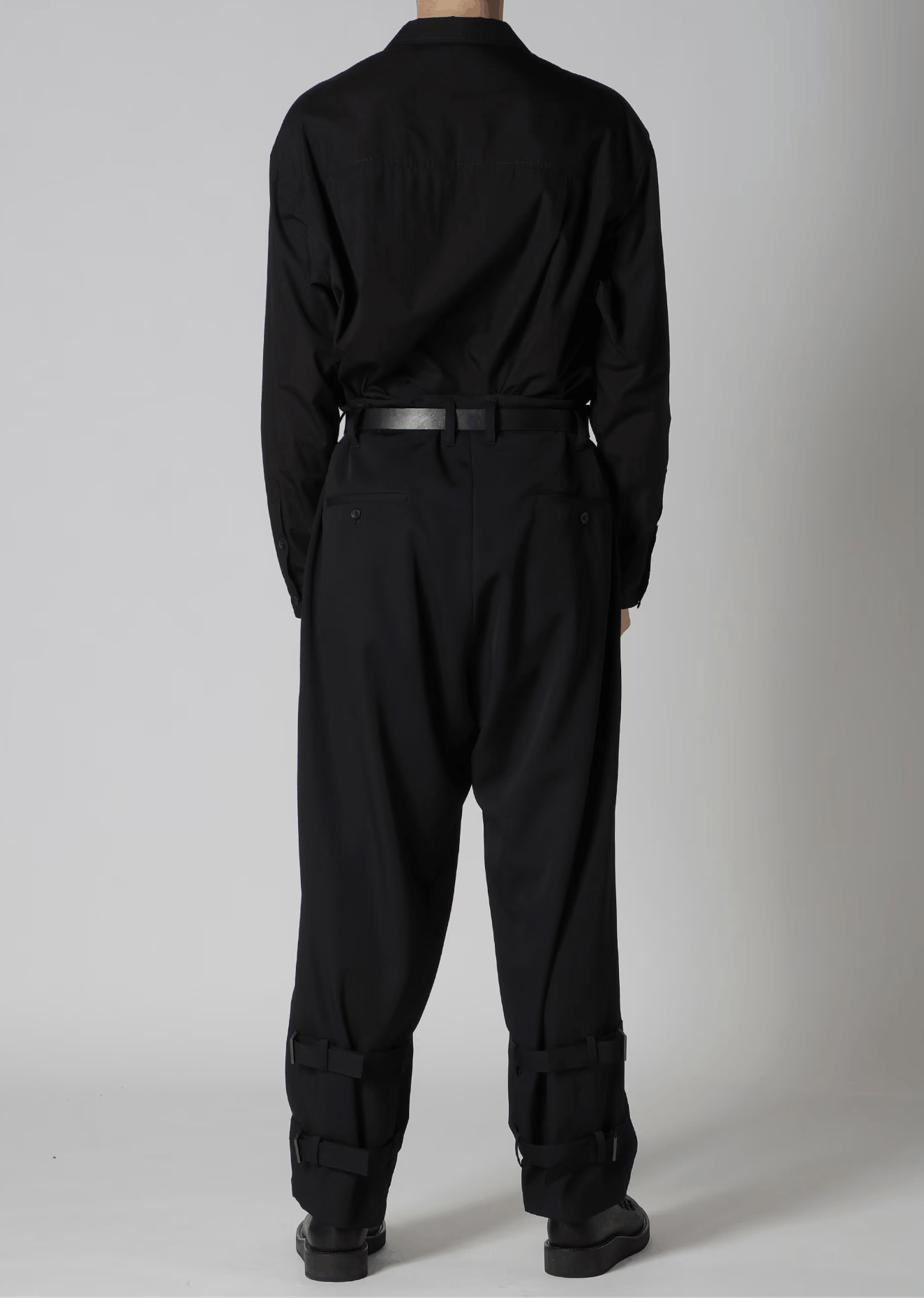 Yohji Yamamoto Yohji Yamamoto Pour Homme - W/Gabardine Hem Belt Pants Size US 30 / EU 46 - 12 Thumbnail