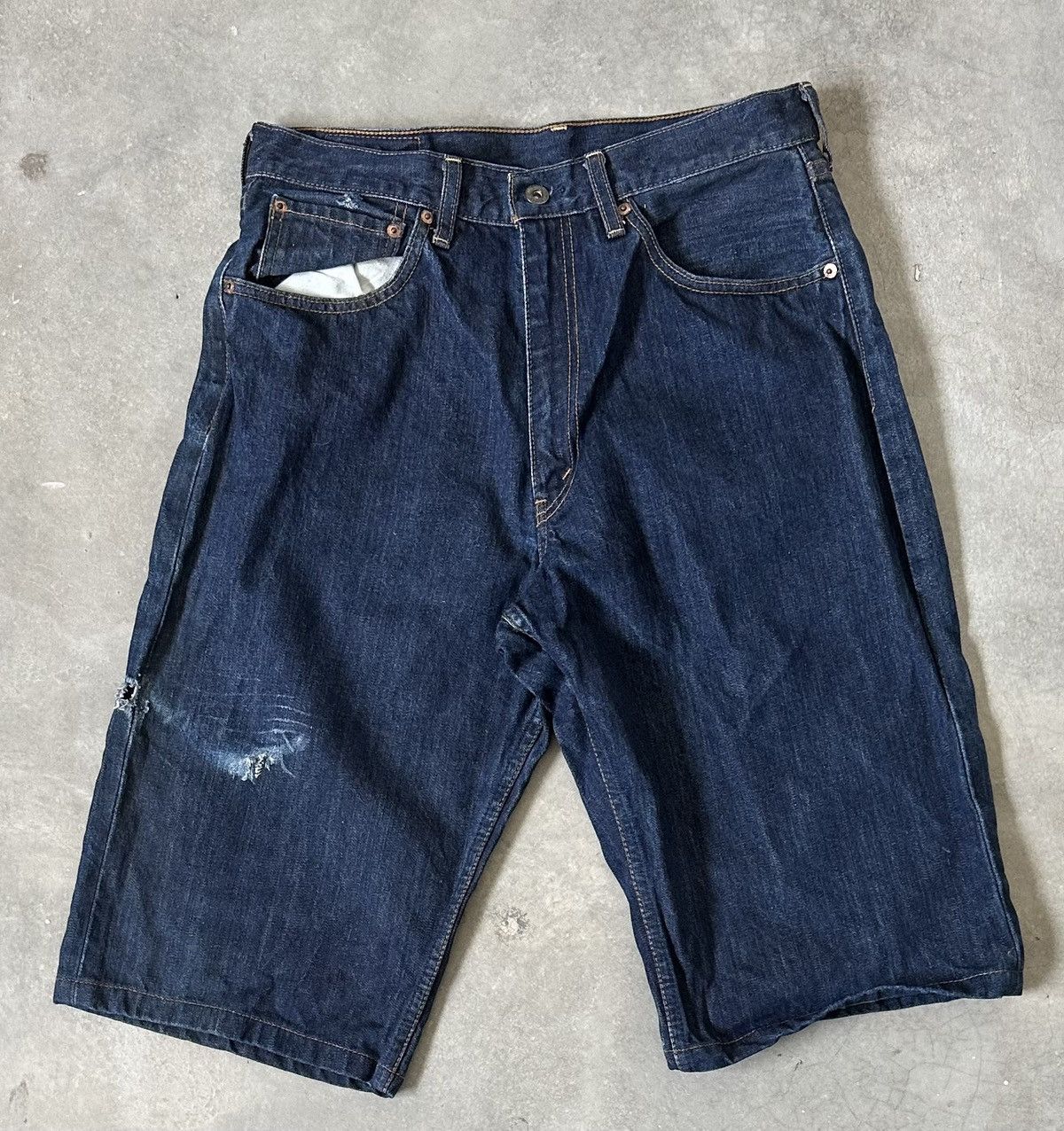 Levi's VINTAGE LEVIS 512 DISTRESSED JORTS Size US 32 / EU 48 - 1 Thumbnail