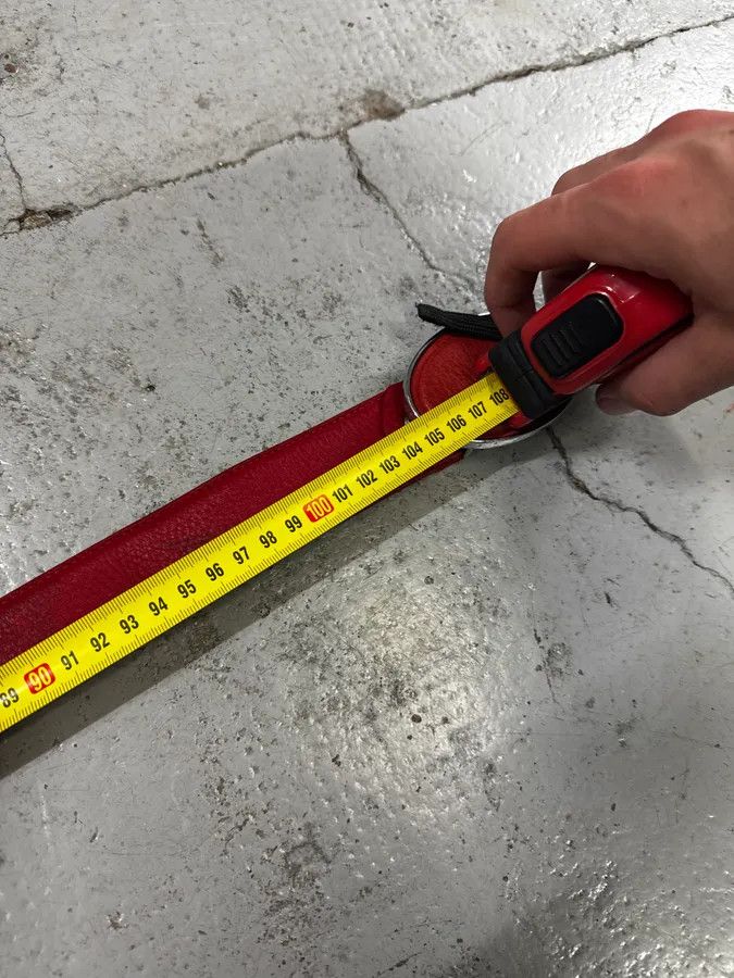 Prada Prada Red Logo Buckle Leather Belt Size ONE SIZE - 7 Thumbnail