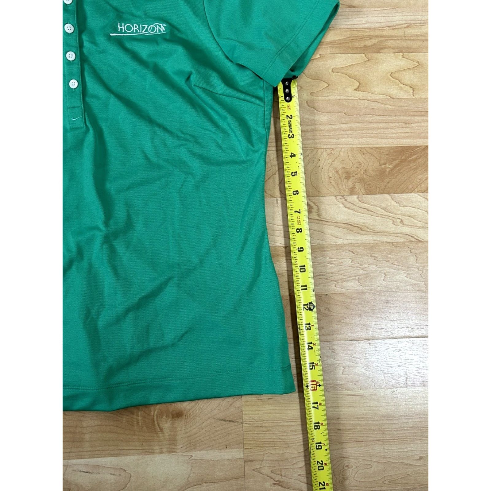 Nike Nike Dri-Fit Golf Polo Shirt Womens Large Green Short Sleeve Athletic Regular Nike Golf Size 36" / US 14 / IT 50 - 4 Thumbnail