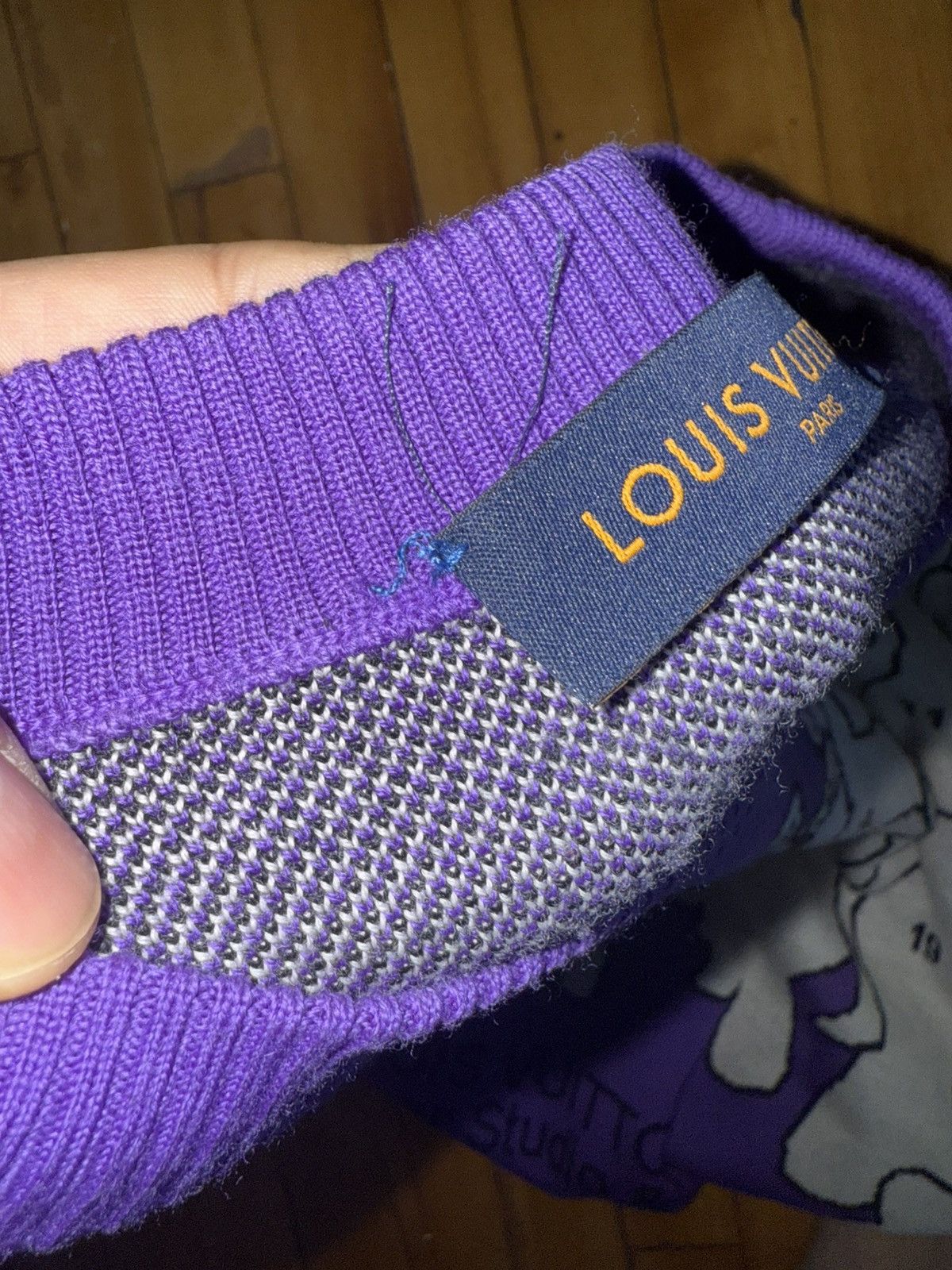 Louis Vuitton Louis Vuitton Studio Jacquard Crewneck Sweater 'Purple' Size US XL / EU 56 / 4 - 8 Thumbnail