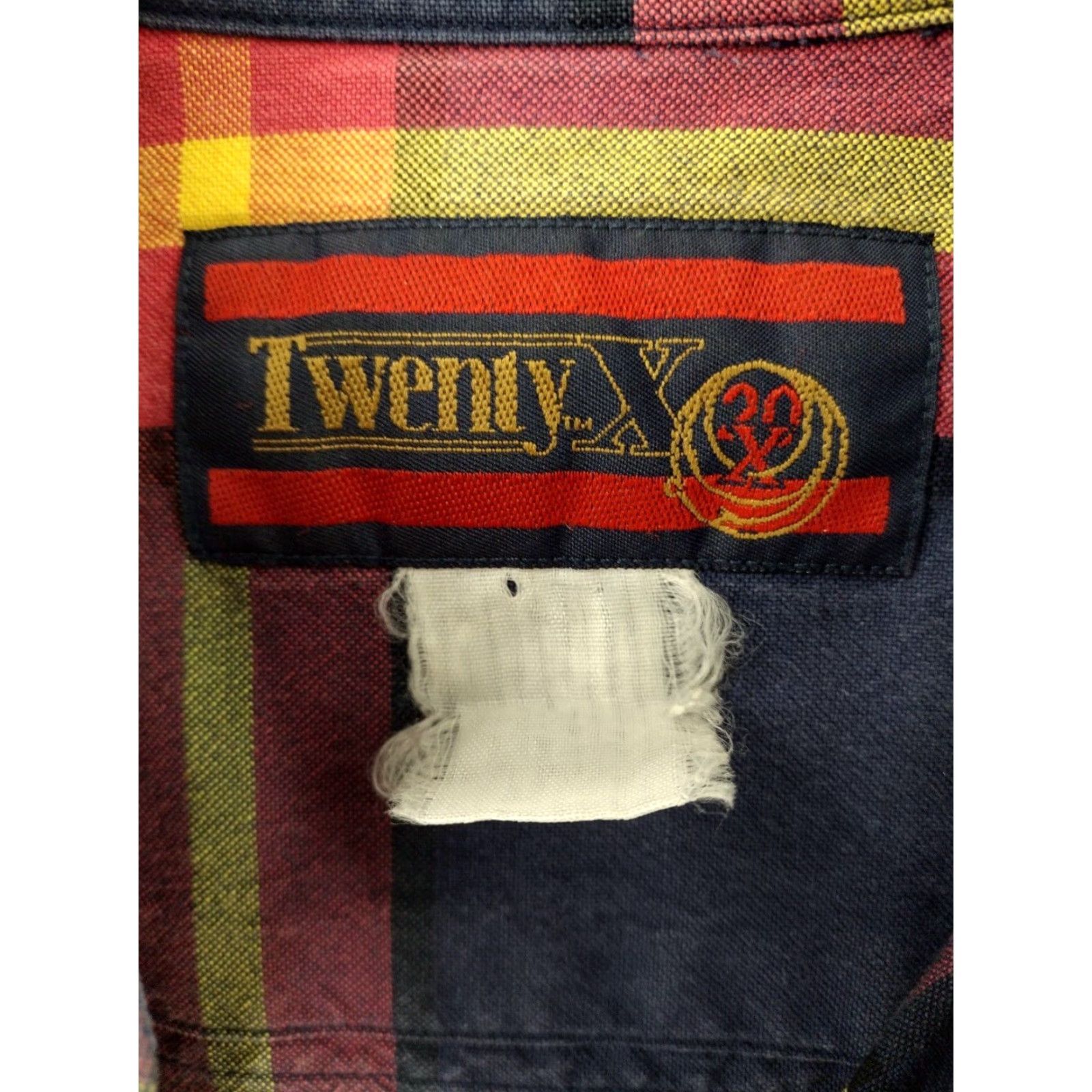 Wrangler Wrangler 20x Western Shirt Mens XL Plaid Logo on Sleeve Big Logo Logo on Sleeve Button-Up Cowboy Shirt 20x Plaid Mens XL Wrangler Size US XL / EU 56 / 4 - 7 Thumbnail