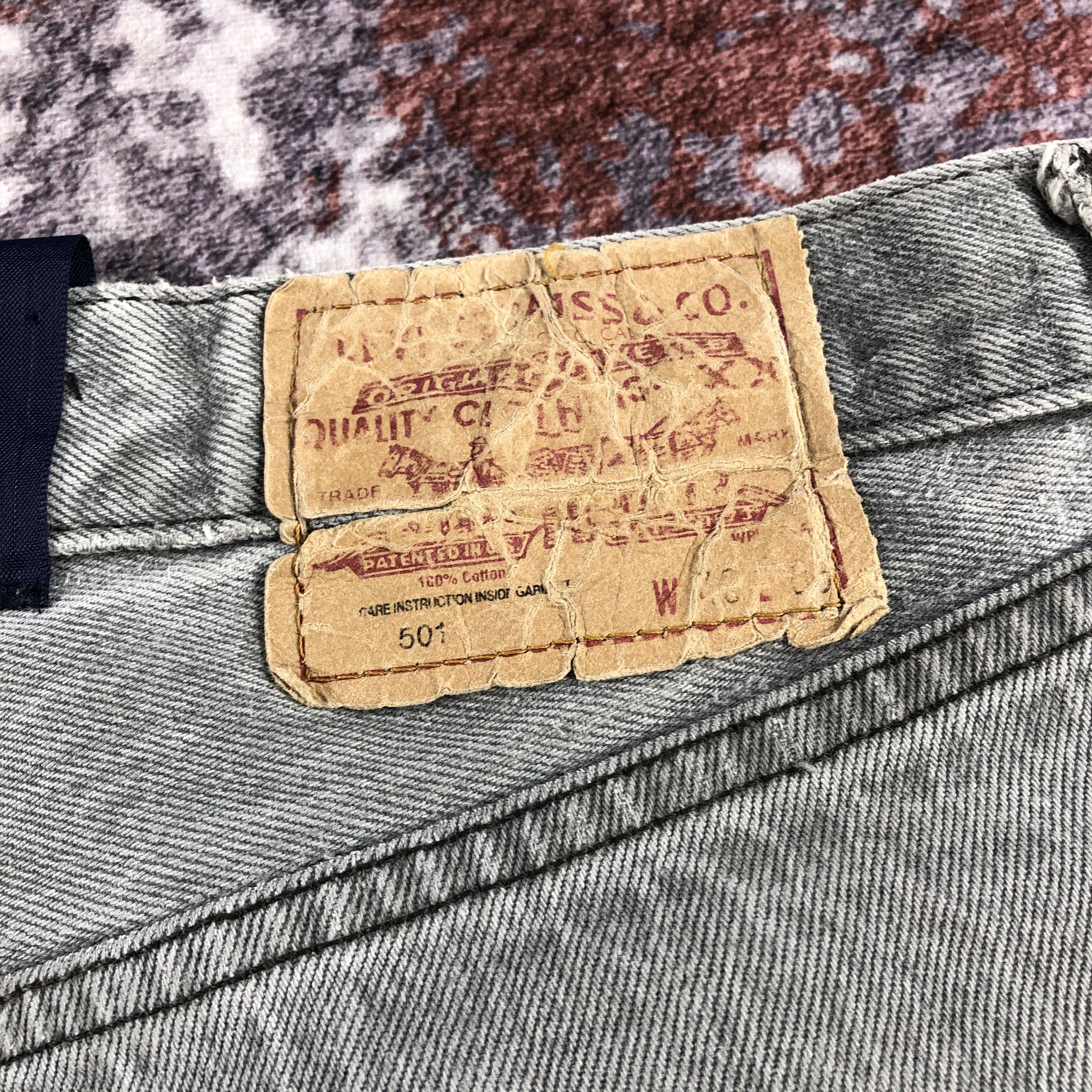 Levi's × Vintage 90s Vintage Ash Grey Levis 501 Jeans-JM2642 Size US 38 / EU 54 - 8 Thumbnail
