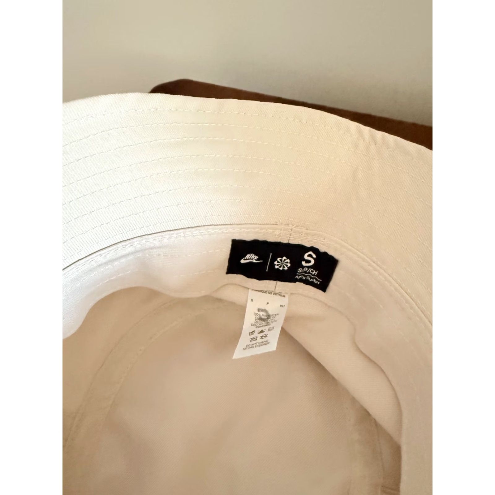 Nike Nike Apex Future Swoosh Bucket Hat Unisex Adults S Light Orewood Brown Sail Casual Hat Size ONE SIZE - 5 Thumbnail
