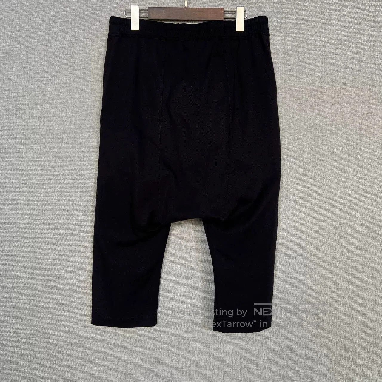 Rick Owens Rick Owens 15FW Black Drawstring Cropped Pants. Size US 34 / EU 50 - 2 Thumbnail