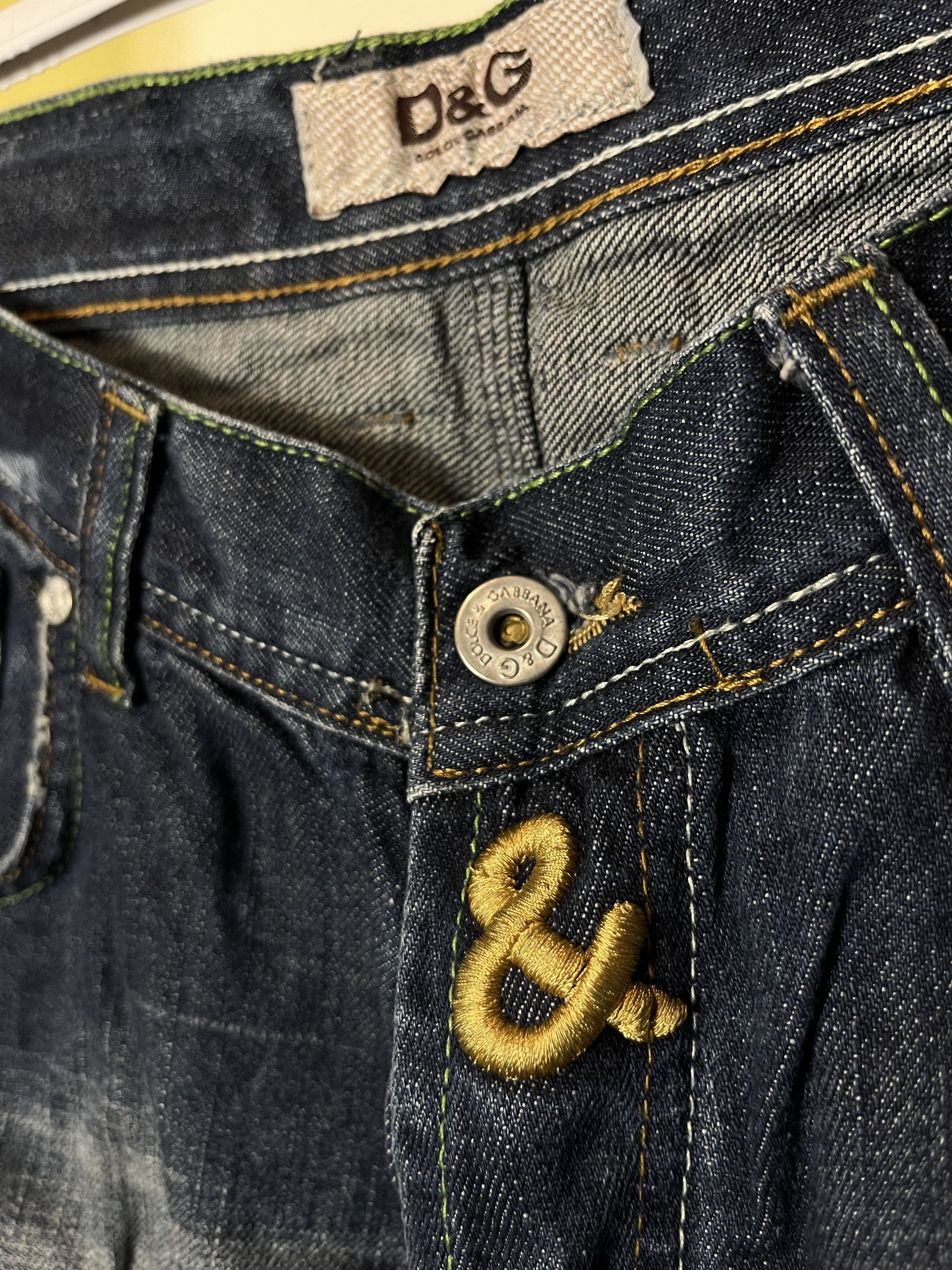 Dolce & Gabbana × Vintage Vintage y2k Dolce & Gabbana Big Embroidered Logo Size US 30 / EU 46 - 7 Thumbnail