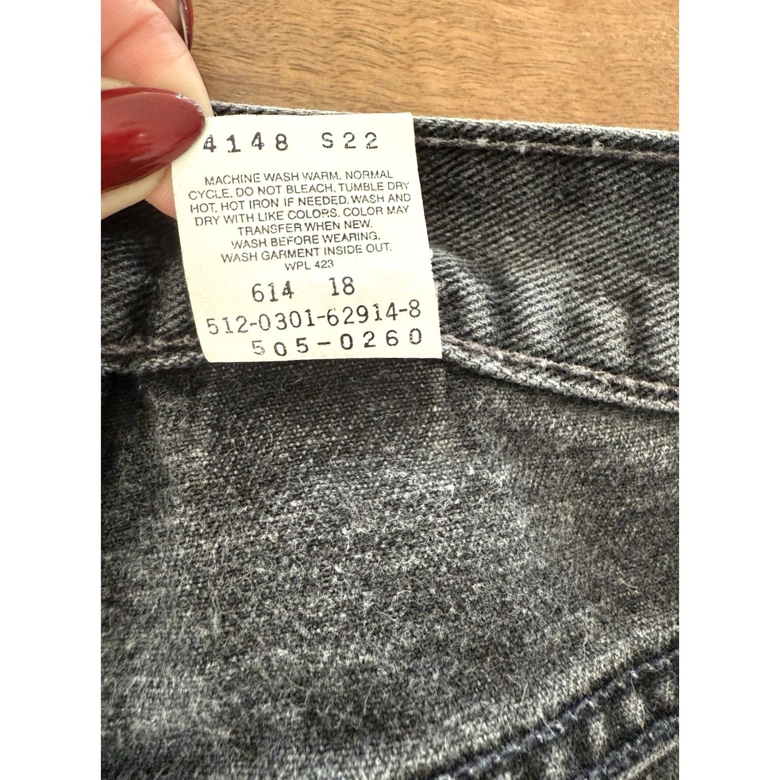 Levi's VINTAGE Levi's 505 Jeans Men Regular 36x32 34x31 Dark Denim USA 5-Pocket Zipper Button Straight Jeans Mens Retro 90s Band Grunge Logo USA Size US 36 / EU 52 - 5 Thumbnail