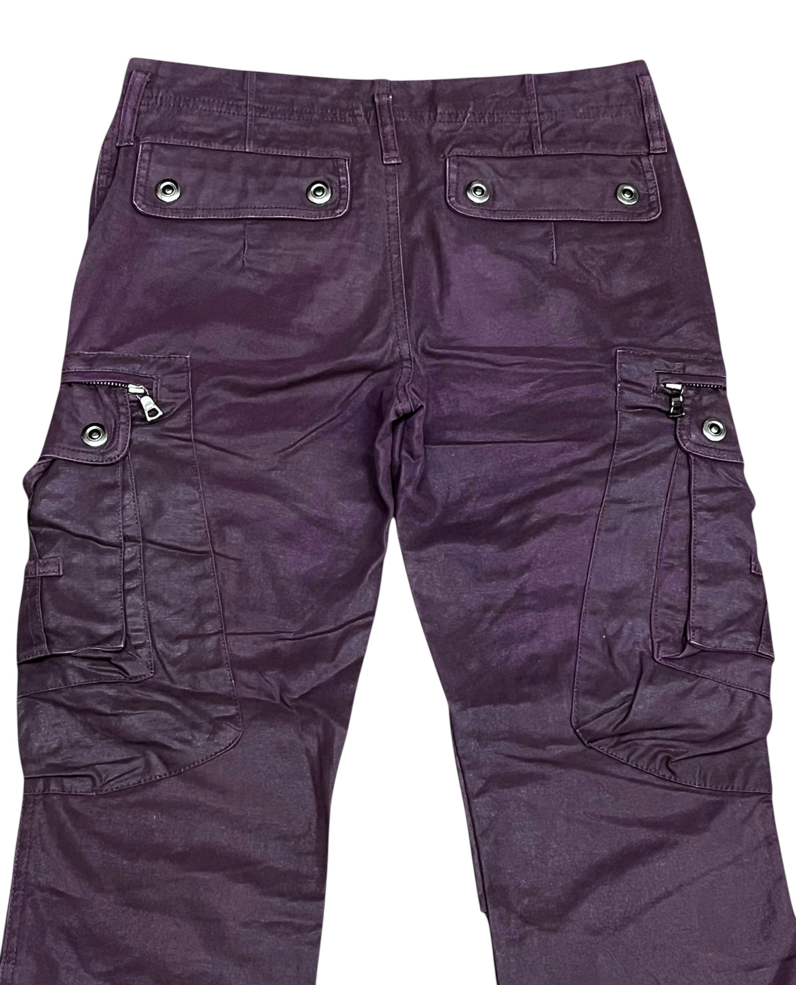 Tornado Mart Tornado Mart Waxed Cargo Flare Pants - Rare Japan Streetwear Size US 30 / EU 46 - 5 Thumbnail