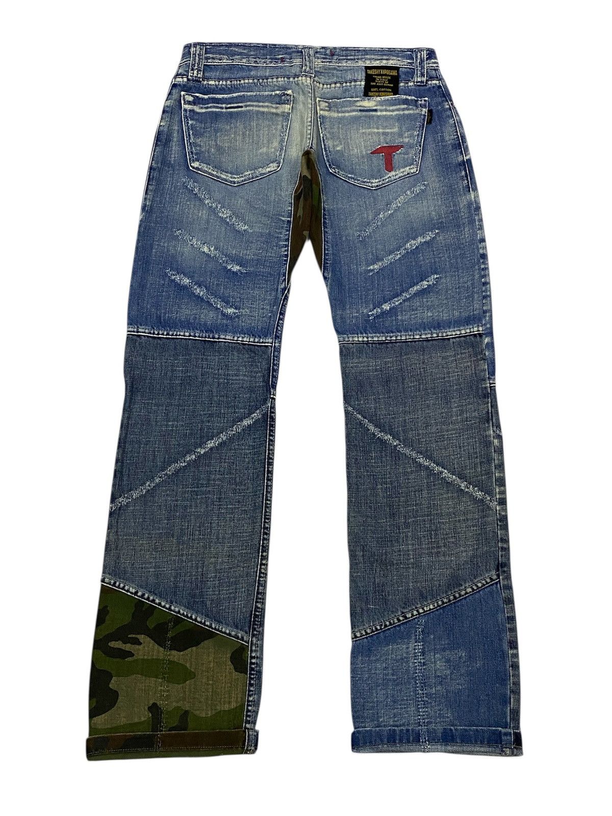 If Six Was Nine × Japanese Brand × Takeshy Kurosawa Takeshy Kurosawa “FEEL” Distressed Washed Denim Size US 32 / EU 48 - 3 Thumbnail