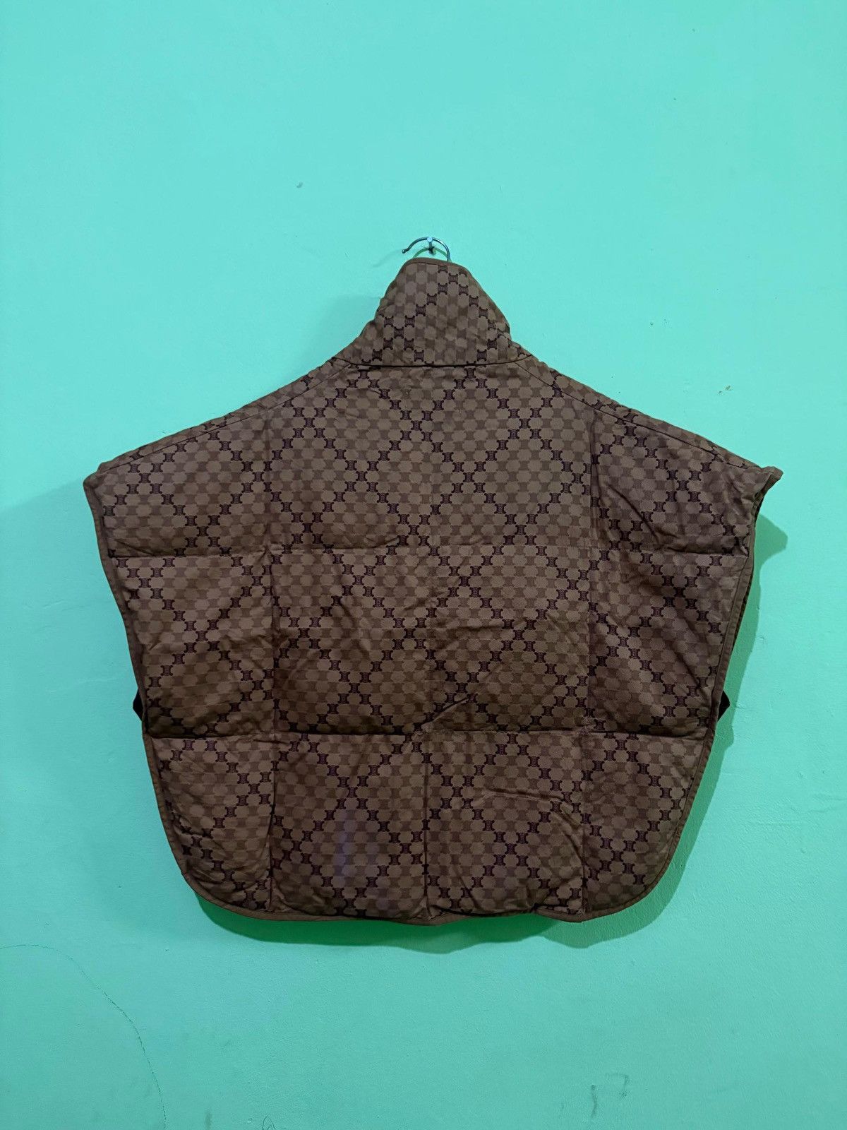 Celine Celine Full Print Monogram Logo Poncho Padded Vest Size US M / EU 48-50 / 2 - 8 Thumbnail