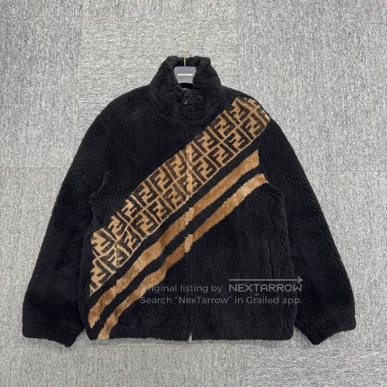 Fendi Fendi Contrast Monogram Teddy Coat Size US M / EU 48-50 / 2 - 1 Thumbnail