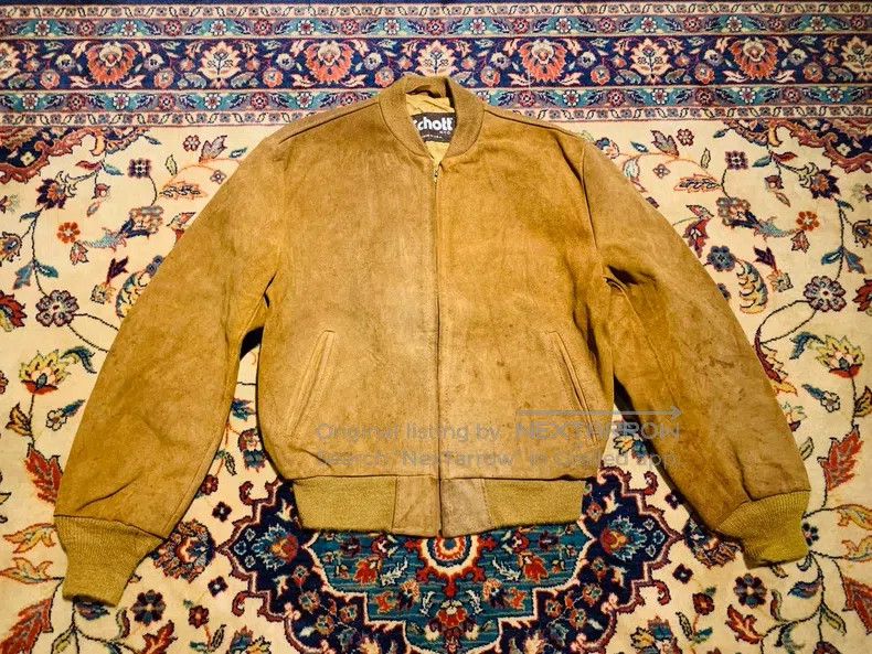 Other Yellow suede cowhide jacket Size US L / EU 52-54 / 3 - 1 Thumbnail