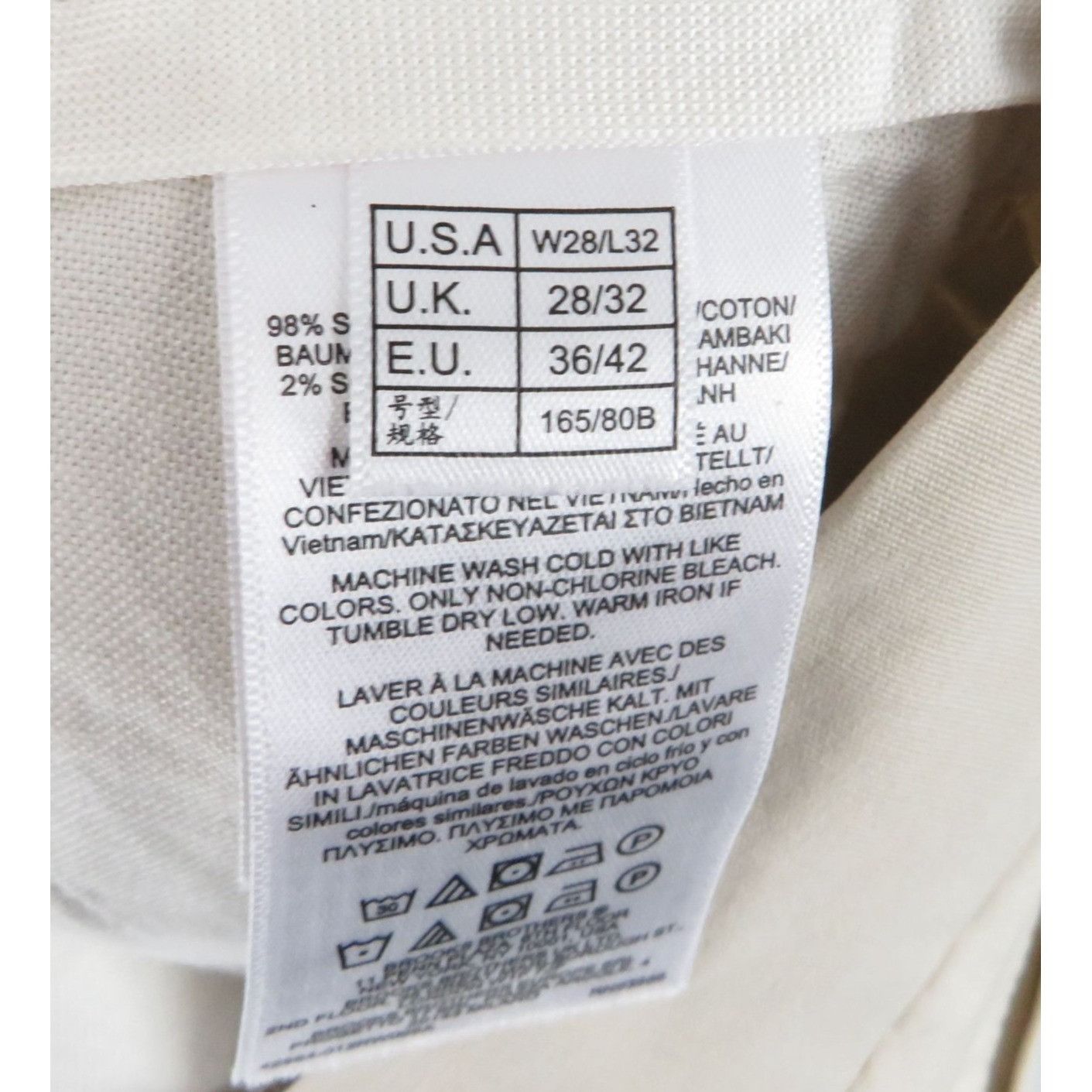 Brooks Brothers Brooks Brothers Mens Milano Fit Beige Supima Cotton Chinos 2 Size US 28 / EU 44 - 8 Thumbnail
