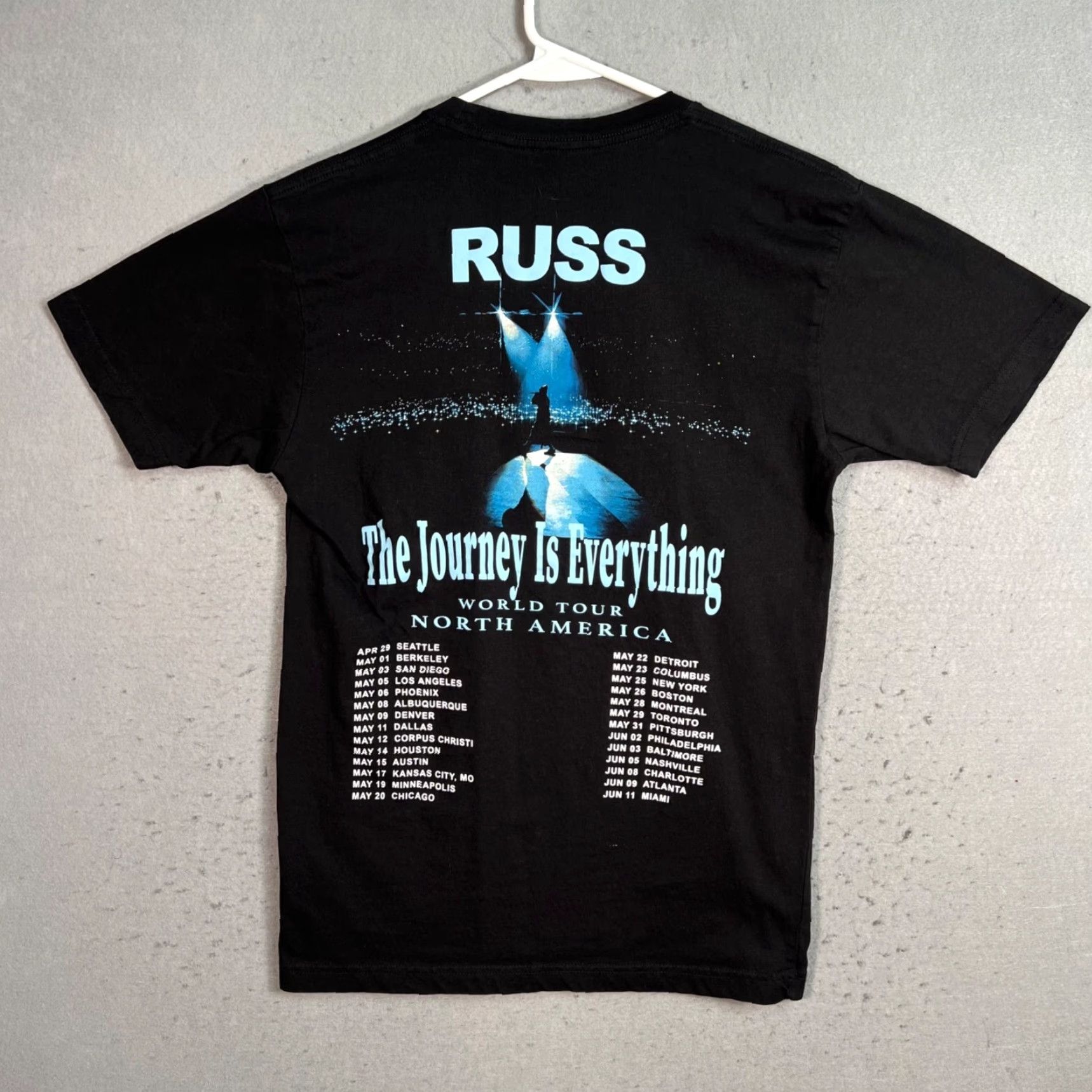 Vintage Russ Aint No Destination Black Tour T-Shirt Mens Medium Rapper Shirt Size US M / EU 48-50 / 2 - 2 Thumbnail