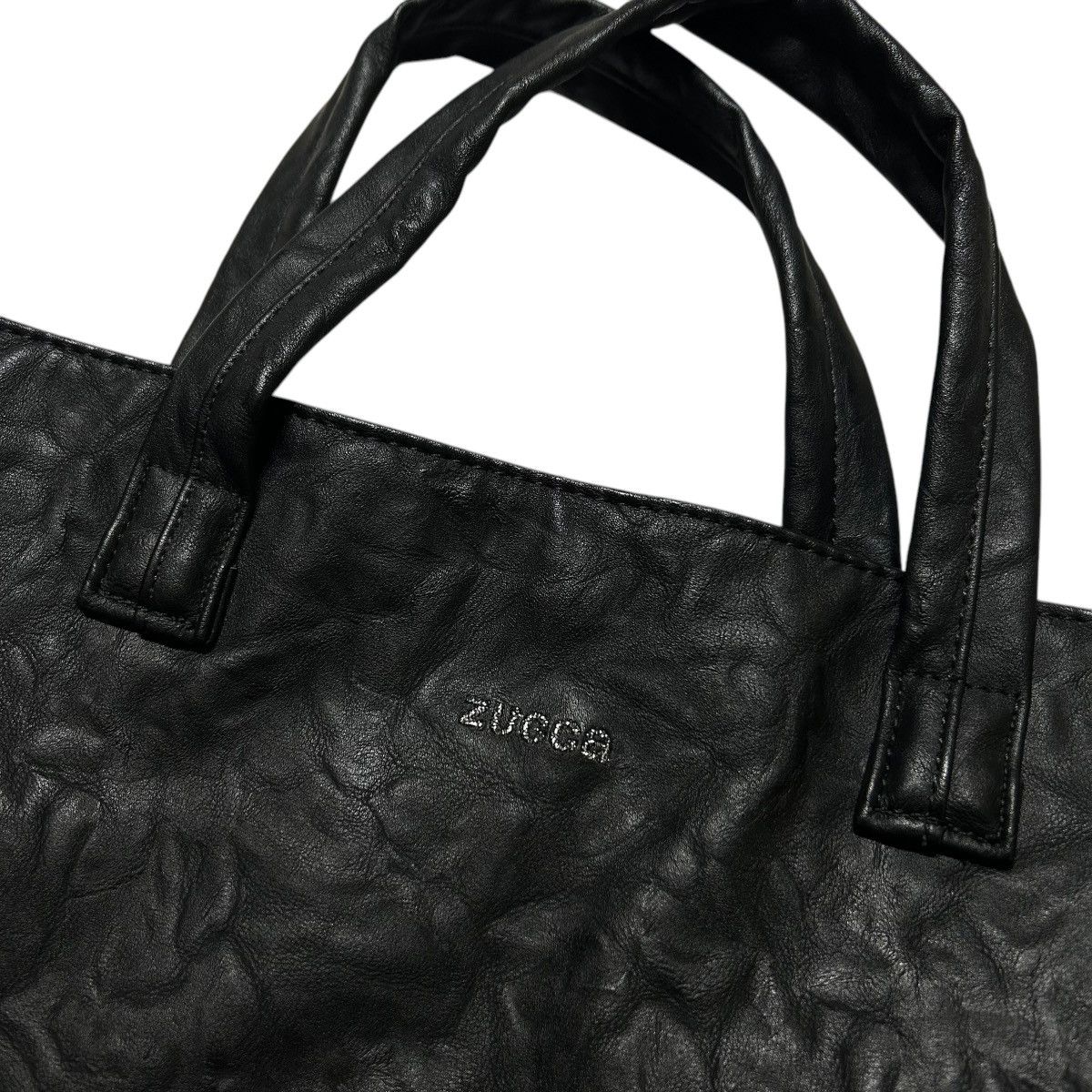 CABANE de ZUCCa 328 00s Cabane de zucca black 2way wrinkled faux leather bag Size ONE SIZE - 10 Thumbnail