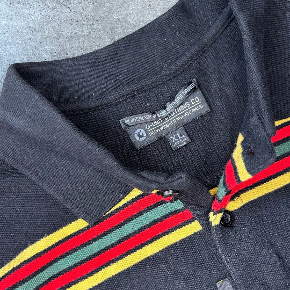 50 Cent × G-Unit G-unit oversize stripe polo 50 cent vintage baggy Size US XL / EU 56 / 4 - 4 Thumbnail