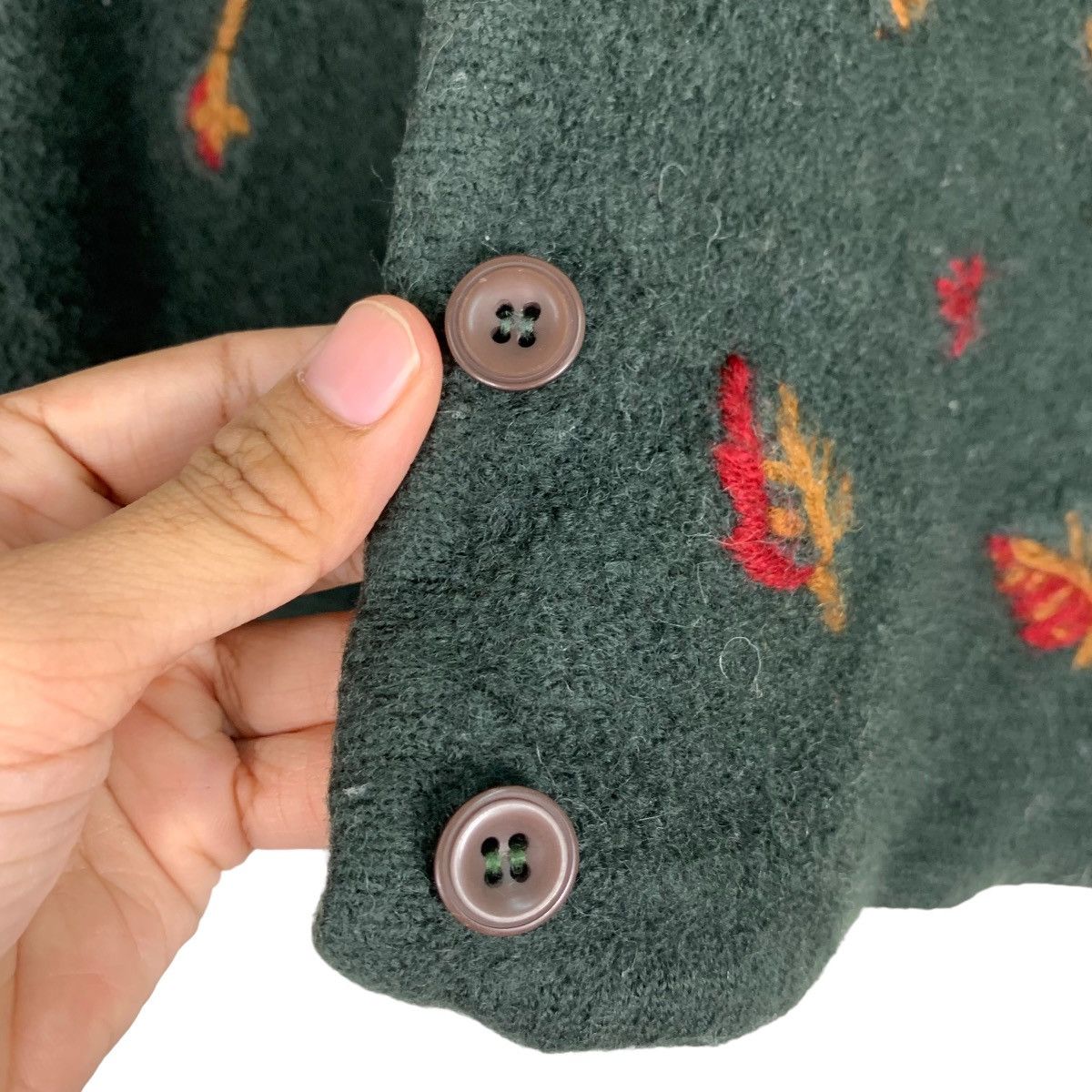 Pendleton PENDLETON Embroidery Logo Dark Green Wool Jacket #1081-C49 Size XL / US 12-14 / IT 48-50 - 14 Thumbnail