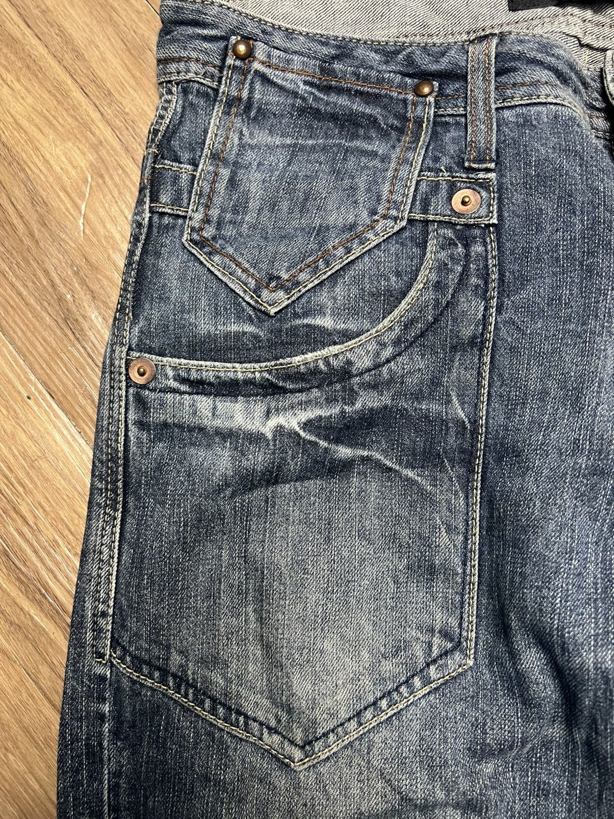 If Six Was Nine Y2K Root Three Style Baggy Jeans (41) Size US 31 - 5 Thumbnail