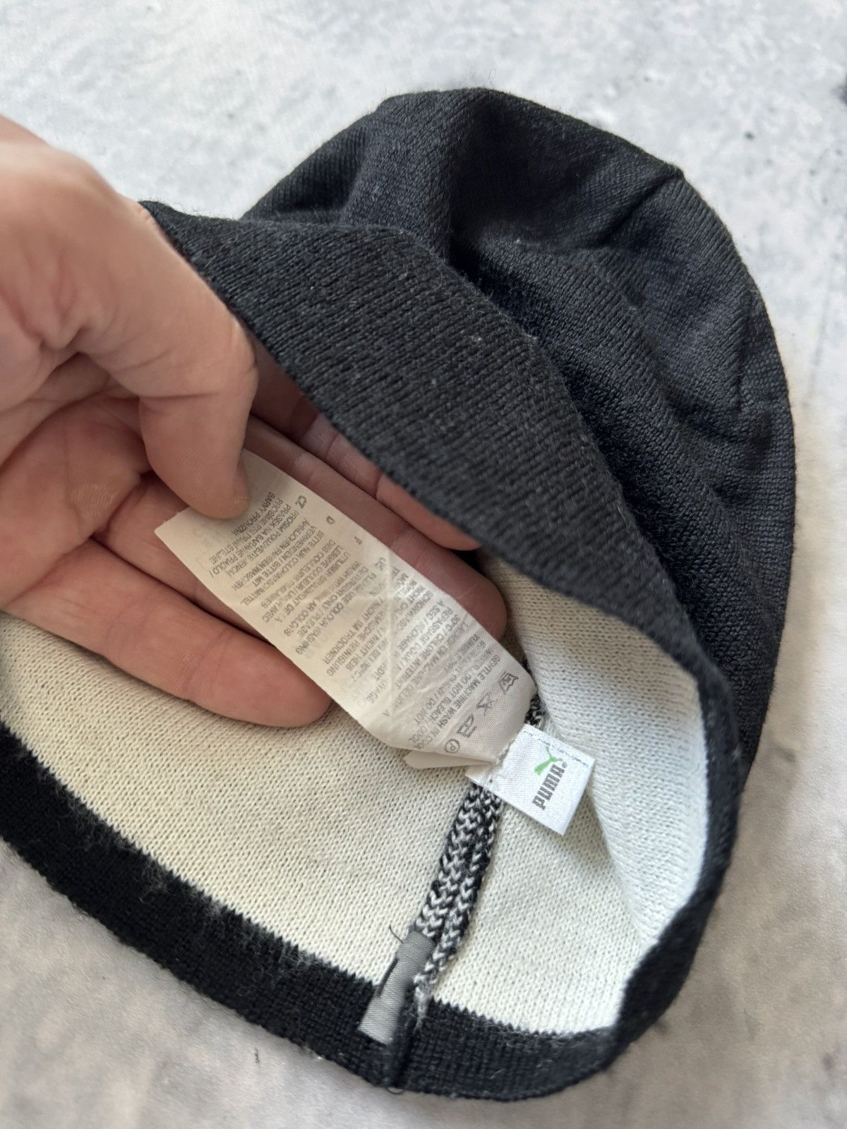 Puma Puma BIG LOGO hat black beanie Size ONE SIZE - 7 Thumbnail