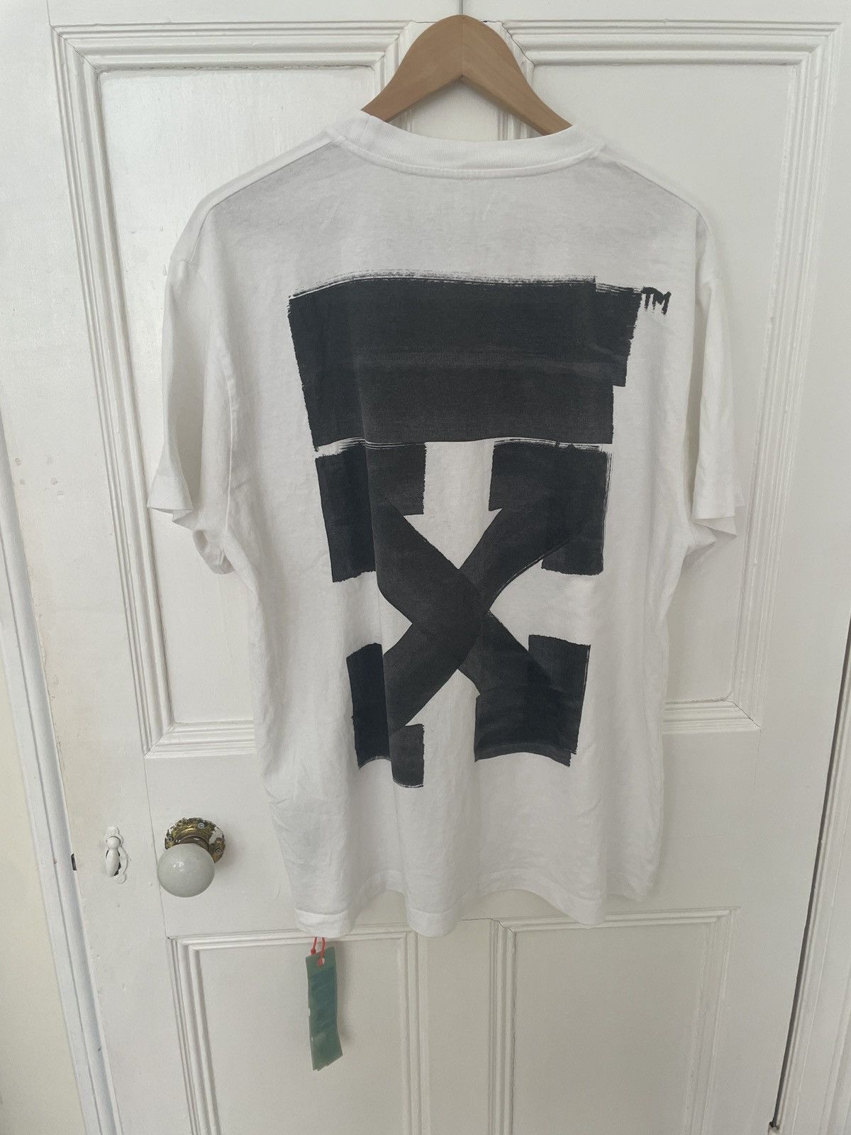 Off-White Off white Classic White Tee Size US M / EU 48-50 / 2 - 2 Thumbnail
