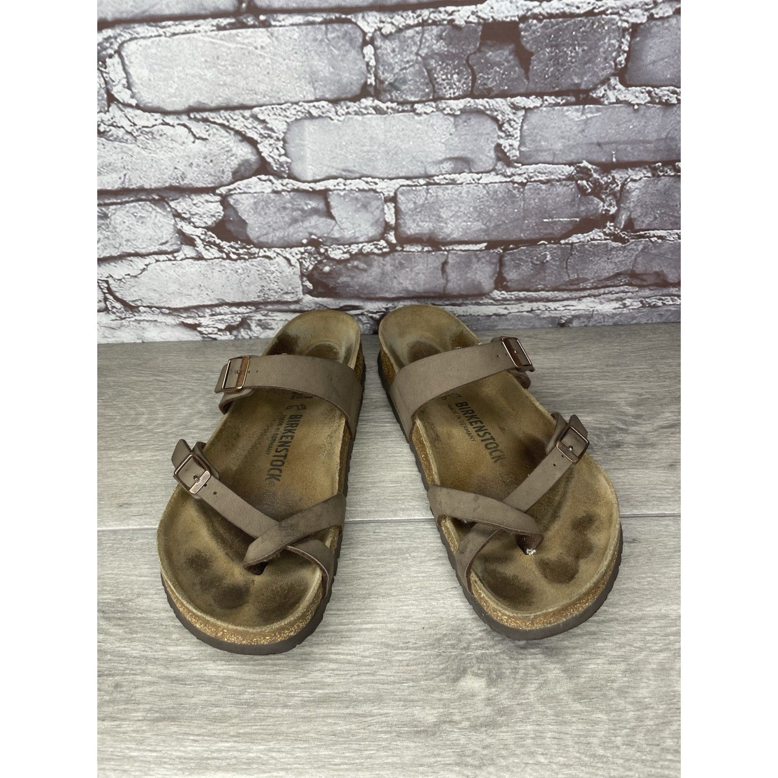 Birkenstock Birkenstock Mayari Mocha Brown Leather Strap Sandals Women’s Size US 10 / IT 40 - 3 Thumbnail
