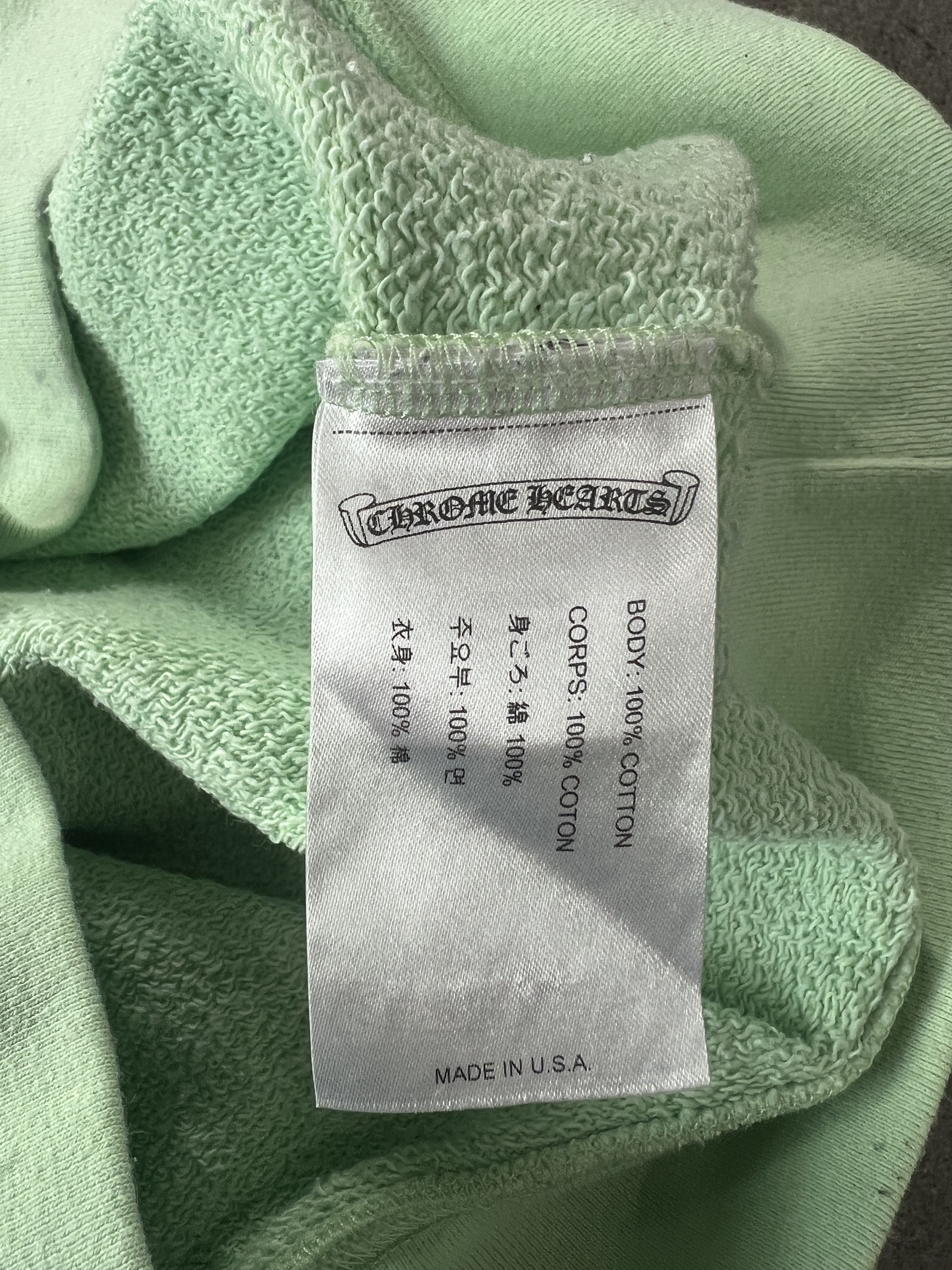 Chrome Hearts Chrome Hearts Matty Boy Mint Green Graphic Sweatshirt Size US M / EU 48-50 / 2 - 13 Thumbnail