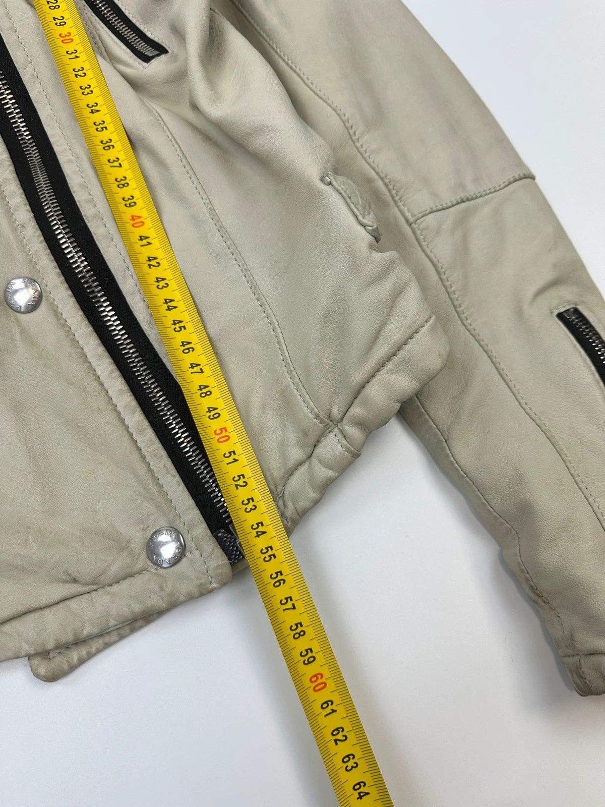 Prada Prada Sport FW02 Beige Perfecto Leather Multi Pocket Jacket Size M / US 6-8 / IT 42-44 - 16 Thumbnail