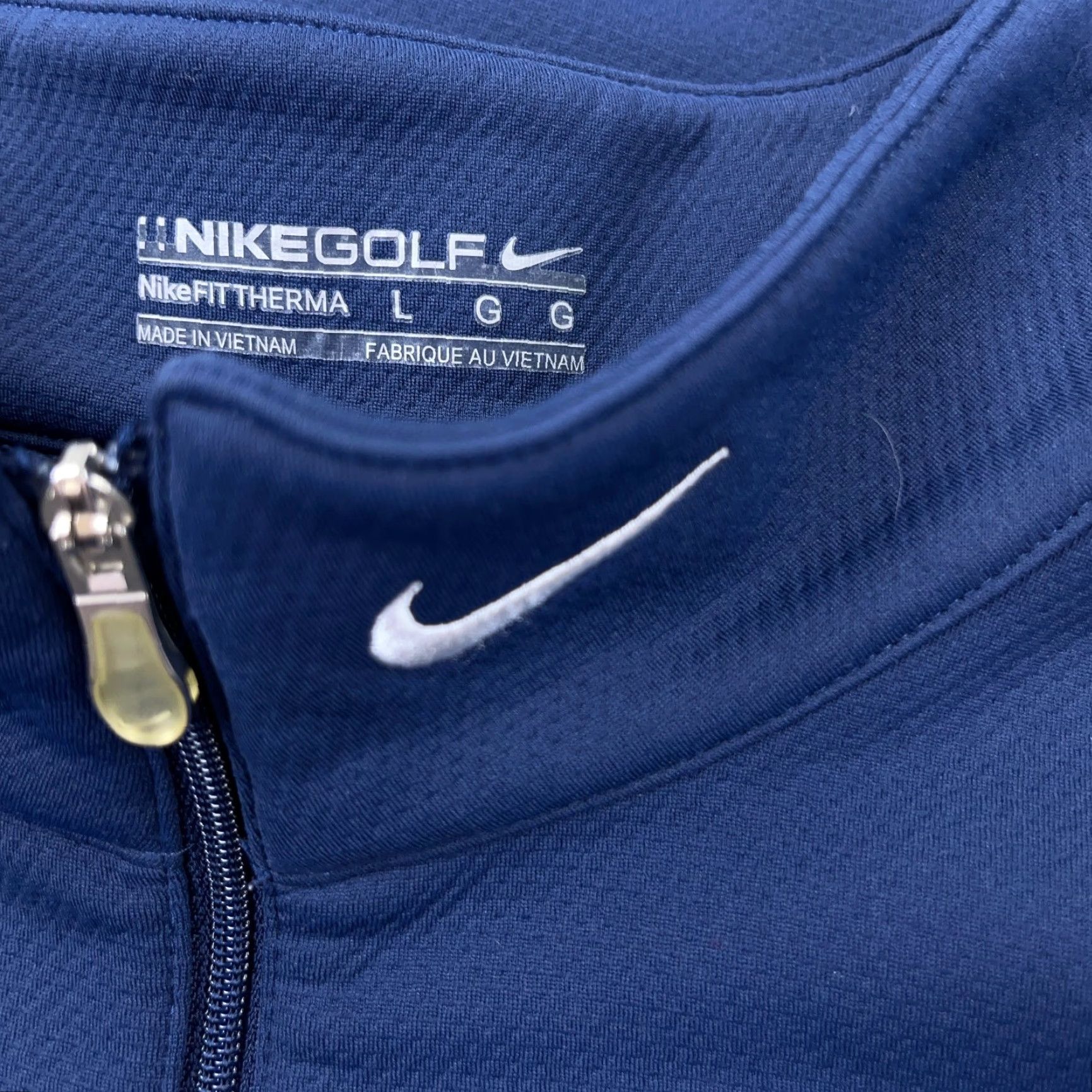 Nike Nike Golf Sweater Men Large Blue Pullover Quarter Zip Performance Sweatshirt Size US L / EU 52-54 / 3 - 3 Thumbnail