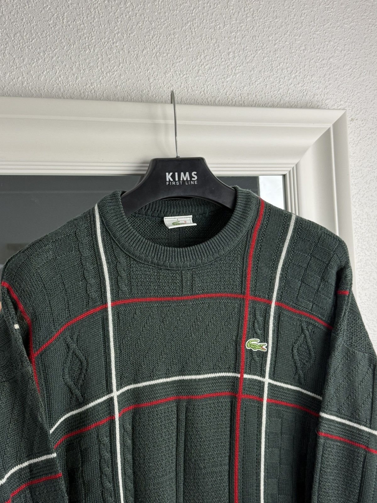 Lacoste Vintage Lacoste Wool Sweater Cable Knit Sweater Size: 6 Size US XL / EU 56 / 4 - 3 Thumbnail