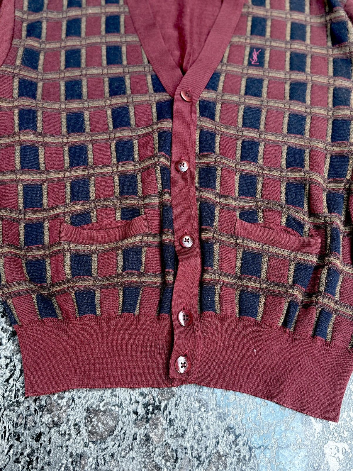 Yves Saint Laurent RARE VINTAGE YVES SAINT LAURENT CARDIGAN Size US L / EU 52-54 / 3 - 2 Thumbnail