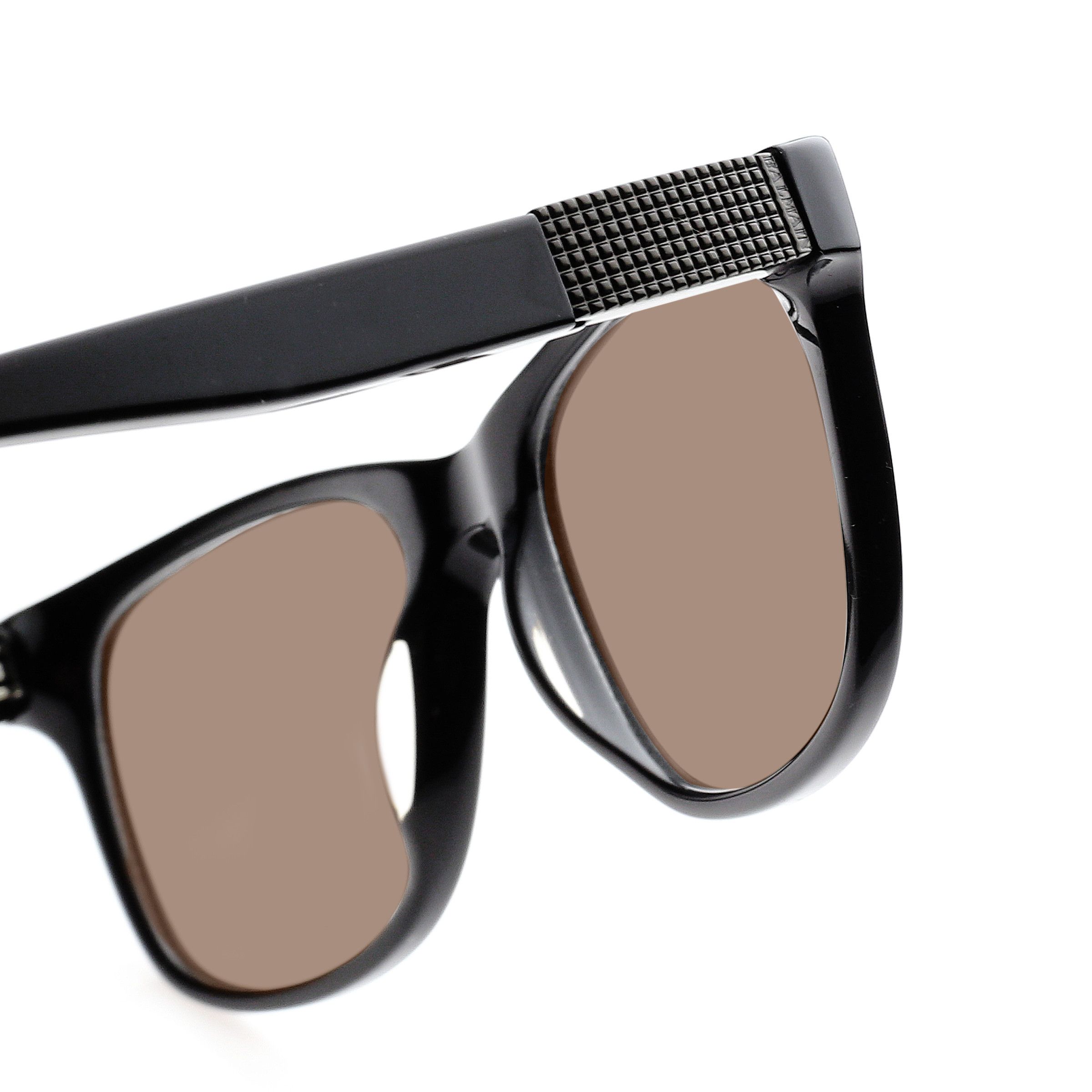 Balmain Balmain '00s Black Classic Rectangular Sunglasses Brown Size ONE SIZE - 2 Thumbnail