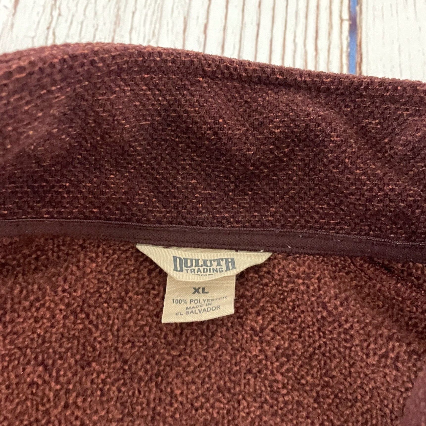 CO Duluth Knits Fleece Full Zip Jacket Mens XL Maroon Red Size US XL / EU 56 / 4 - 2 Thumbnail