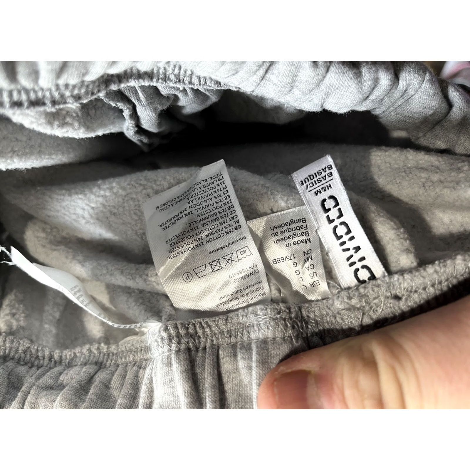 H&M H&M Divided Sweatpants Gray Large Tapered Women’s Solid Size Size 26" / US 2 / IT 38 - 5 Thumbnail