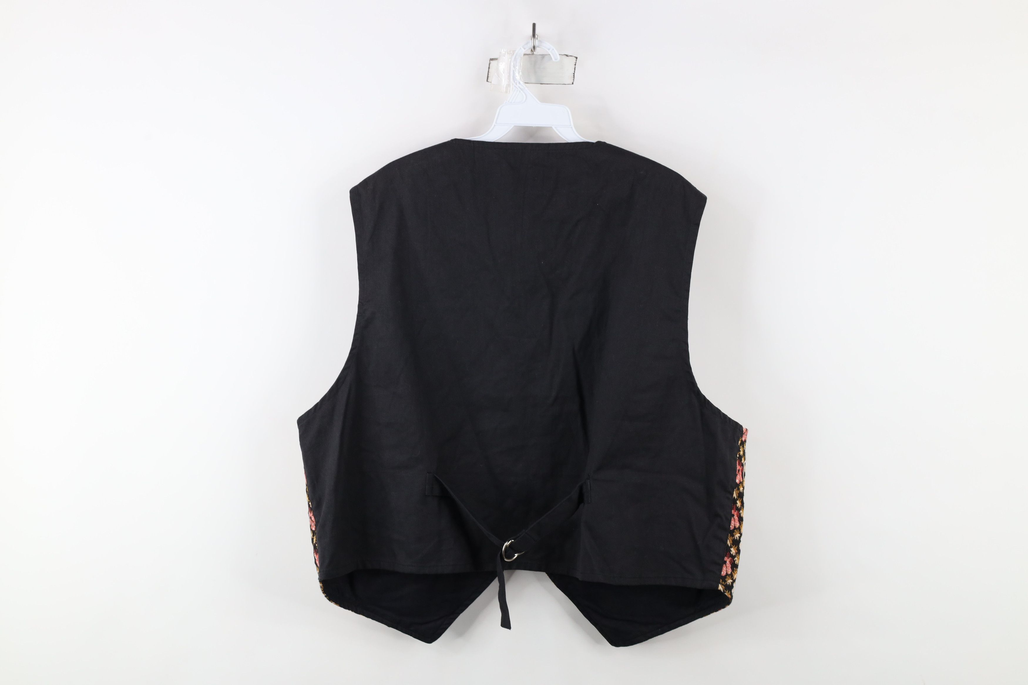 Vintage Vintage 90s Streetwear Flower Buckle Back Vest Jacket Size 4XL / US 24-26 - 9 Thumbnail