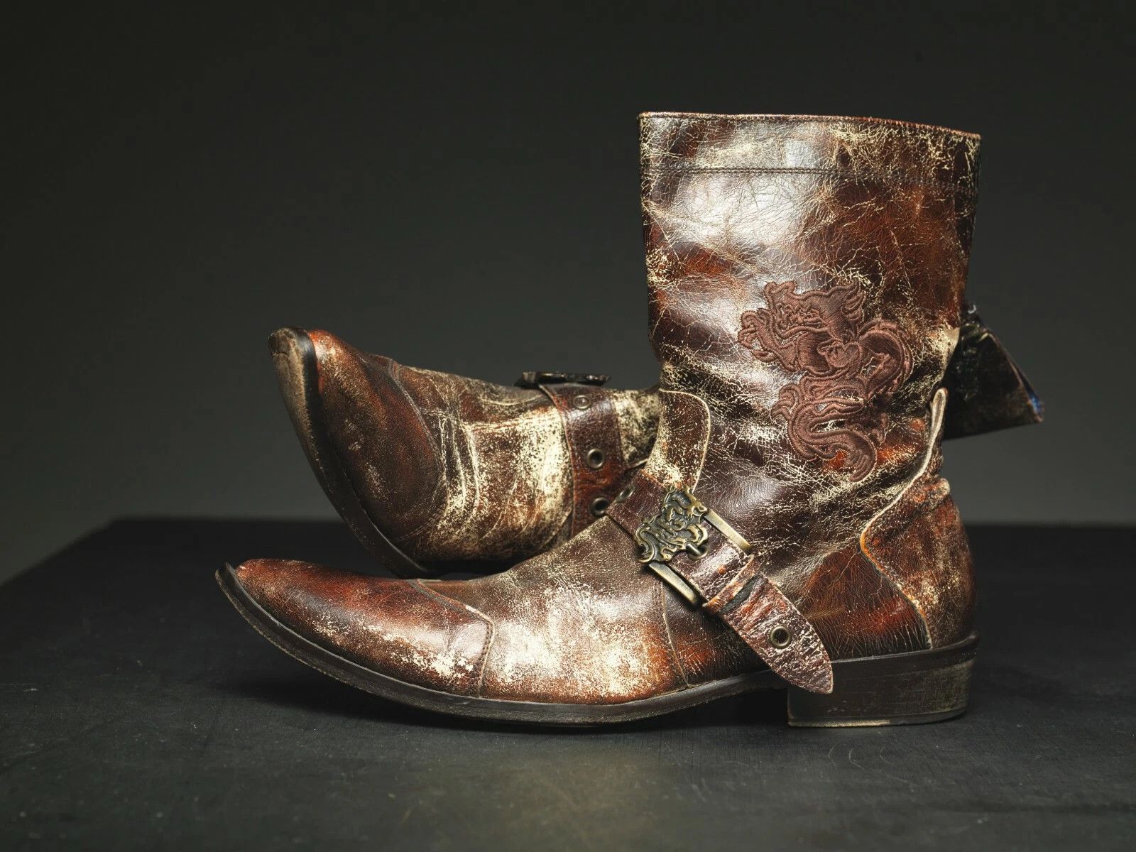 Mark Nason Mark Nason SKIDWAY Dragon Rock Boots Distressed Brown Size US 9 / EU 42 - 1 Thumbnail