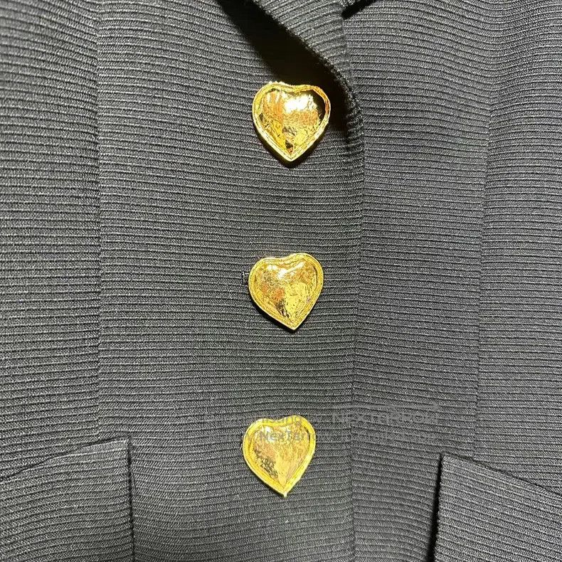 Saint Laurent Paris Saint Laurent Paris Black Wool Antique Suit Jacket with La Size US L / EU 52-54 / 3 - 5 Thumbnail