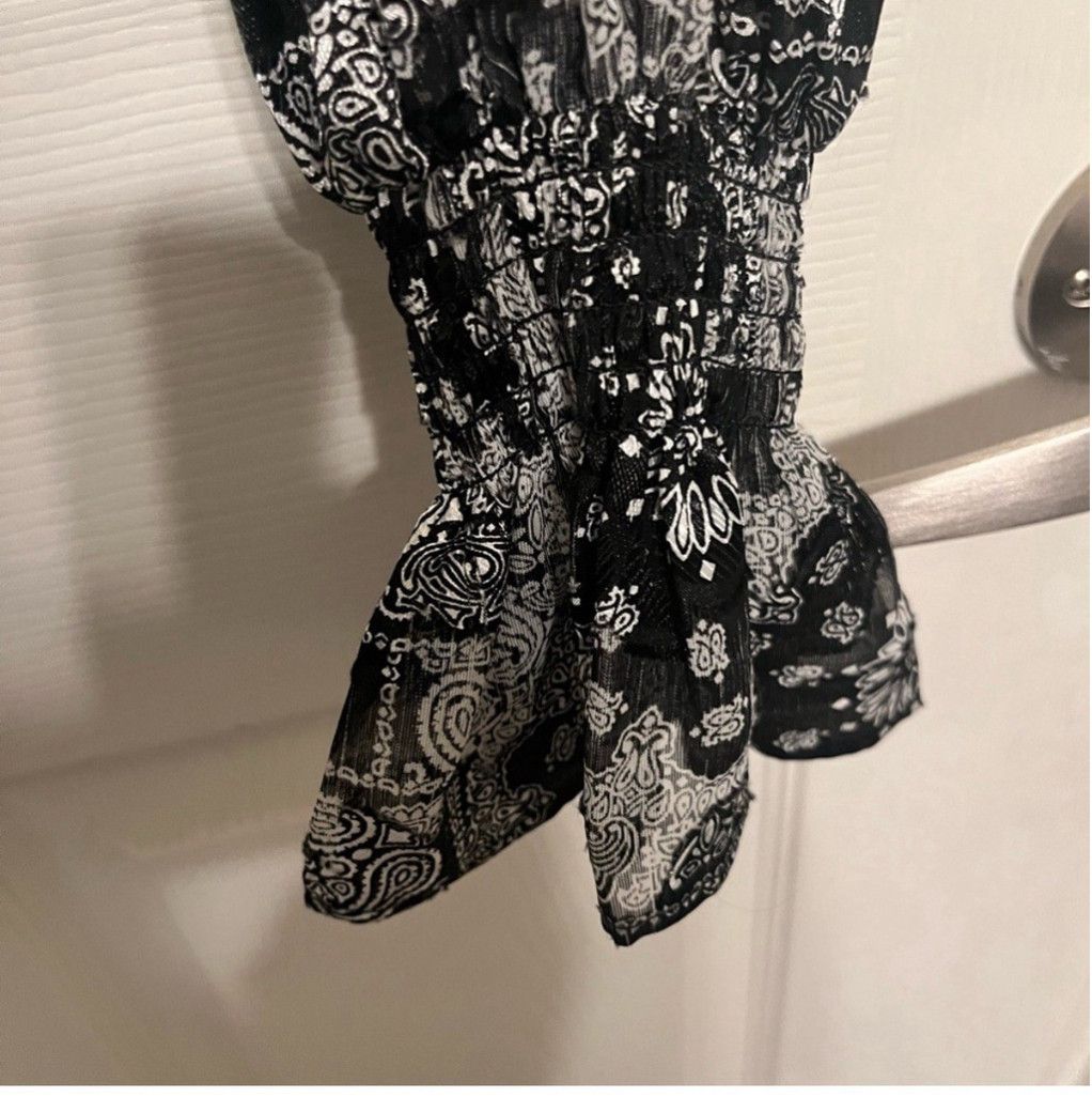 The Kooples The Kooples Bandana Smocked Blouse Small Size S / US 4 / IT 40 - 3 Thumbnail