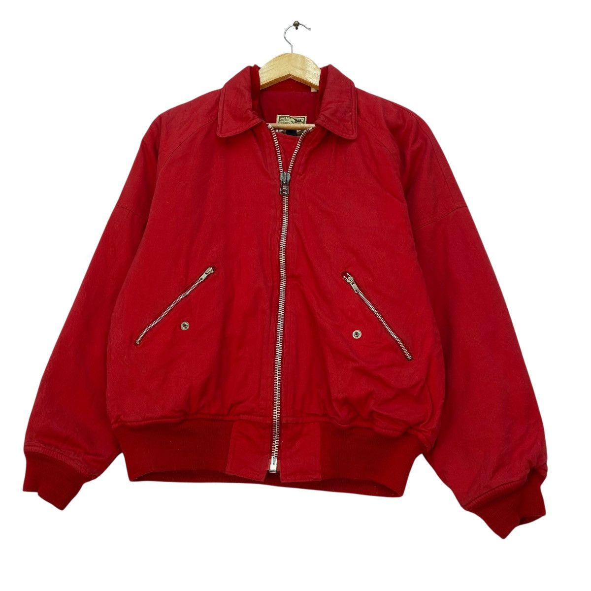 Japanese Brand Vintage Red Bomber Jacket Size US M / EU 48-50 / 2 - 2 Thumbnail