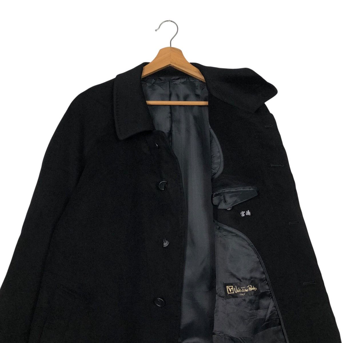 Japanese Brand × Vintage 📌Vintage Wool Long Jacket Valentino Rudy Italy Issey Miyake Size US L / EU 52-54 / 3 - 14 Thumbnail