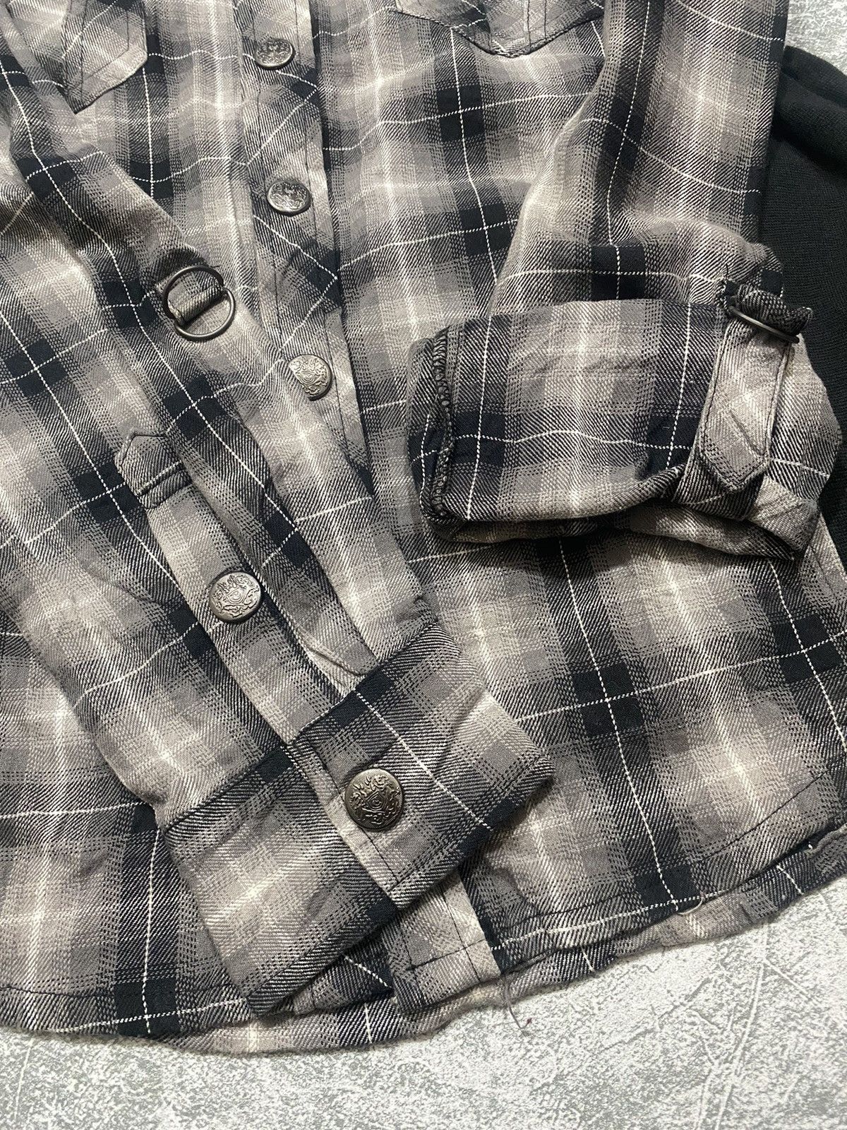 Japanese Brand × Vintage 31040=SKHONE Snap Button Double Layer Shirt Size US M / EU 48-50 / 2 - 3 Thumbnail