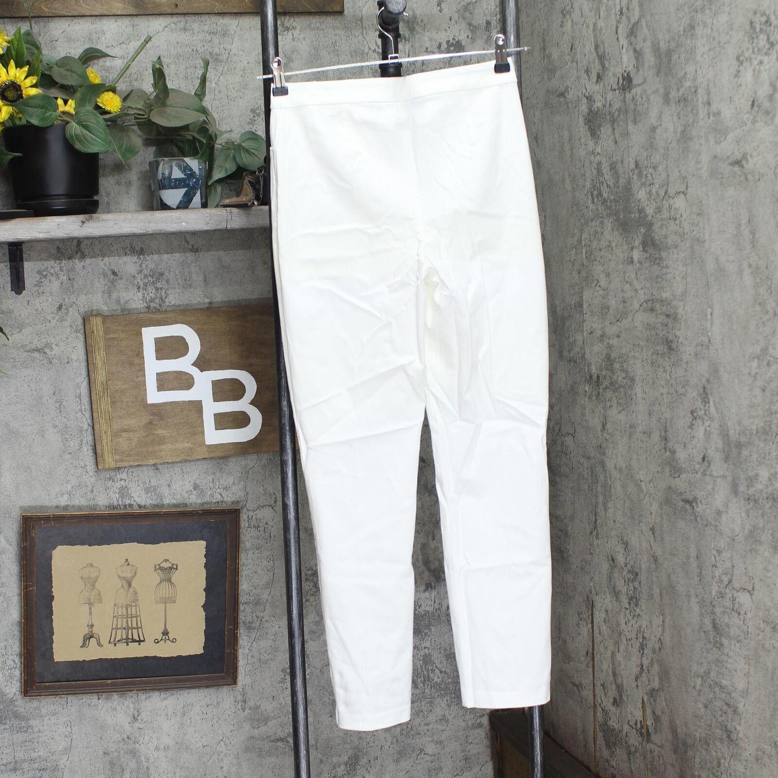 Other Dennis Basso Zip-front Ankle Pants W/ Pearl Accents White 2 Size 26" / US 2 / IT 38 - 2 Thumbnail