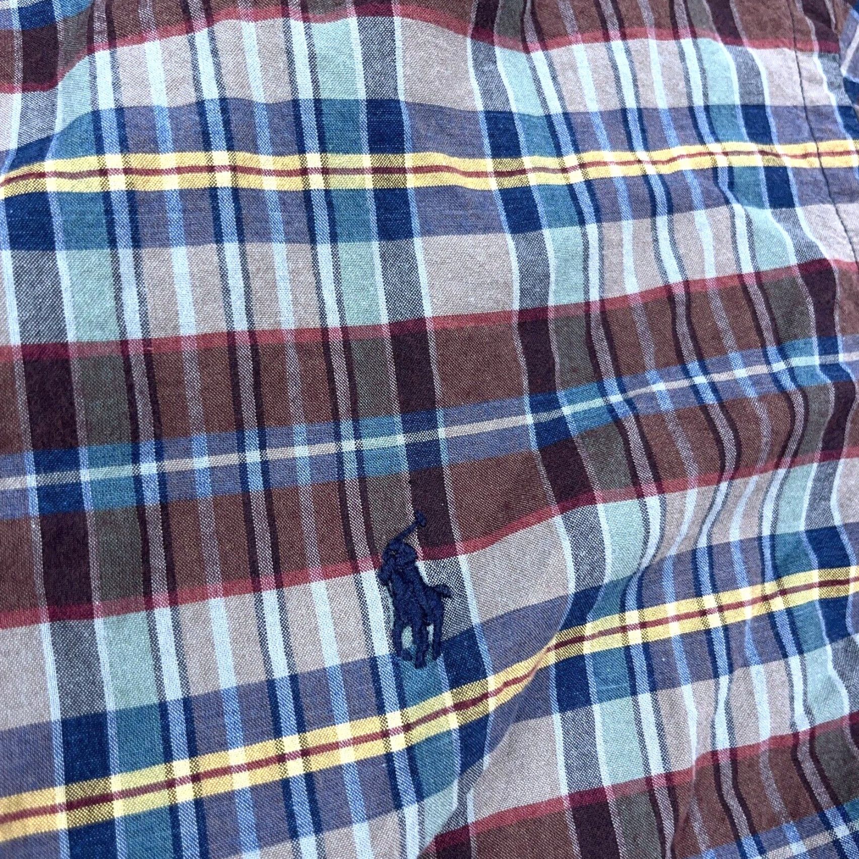 Ralph Lauren Ralph Lauren Shirt Men Large Blue Red Plaid Button-Up Classic Fit Tartan Camp Size US L / EU 52-54 / 3 - 3 Thumbnail