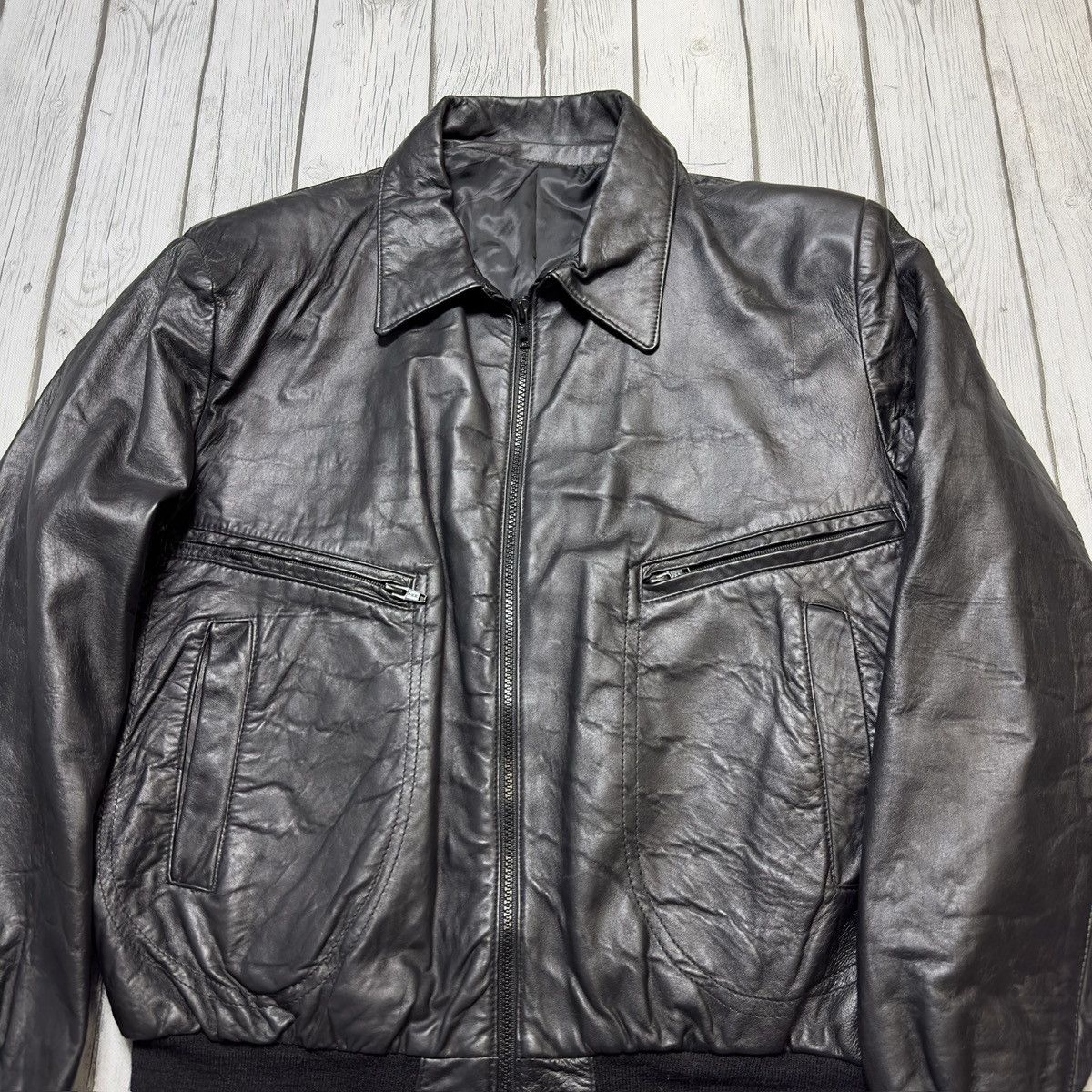 Vintage Vintage Great Things leather jacket Size US L / EU 52-54 / 3 - 3 Thumbnail