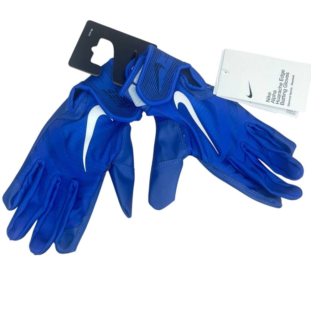 Nike Nike Alpha Huarache Edge Batting Gloves Royal Blue Mens Sz S Size ONE SIZE - 4 Thumbnail