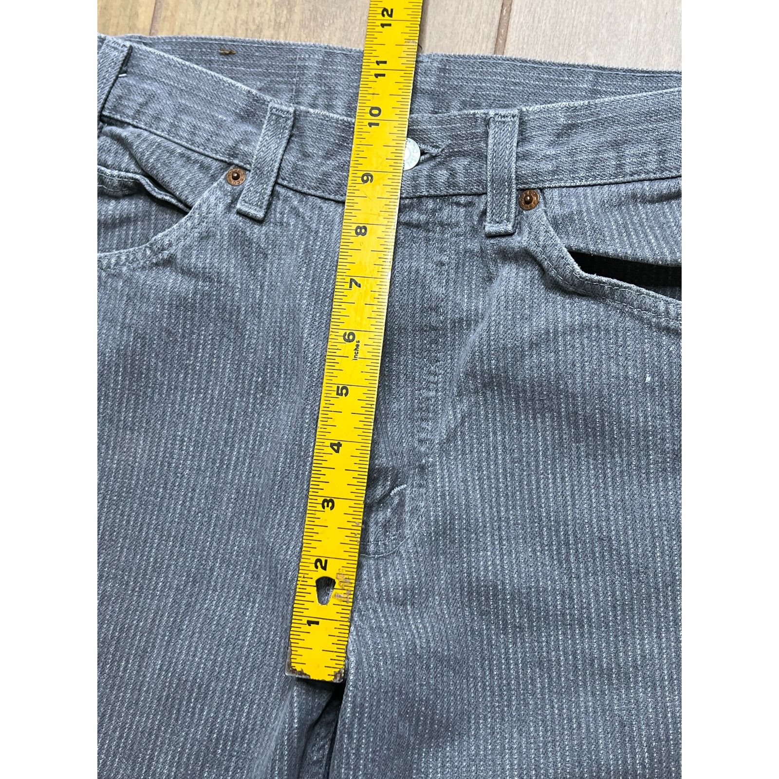 Levi's Levi’s 40509 Jeans Mens Actual Sz 31x31 Gray Pinstripe USA Size US 31 - 6 Thumbnail