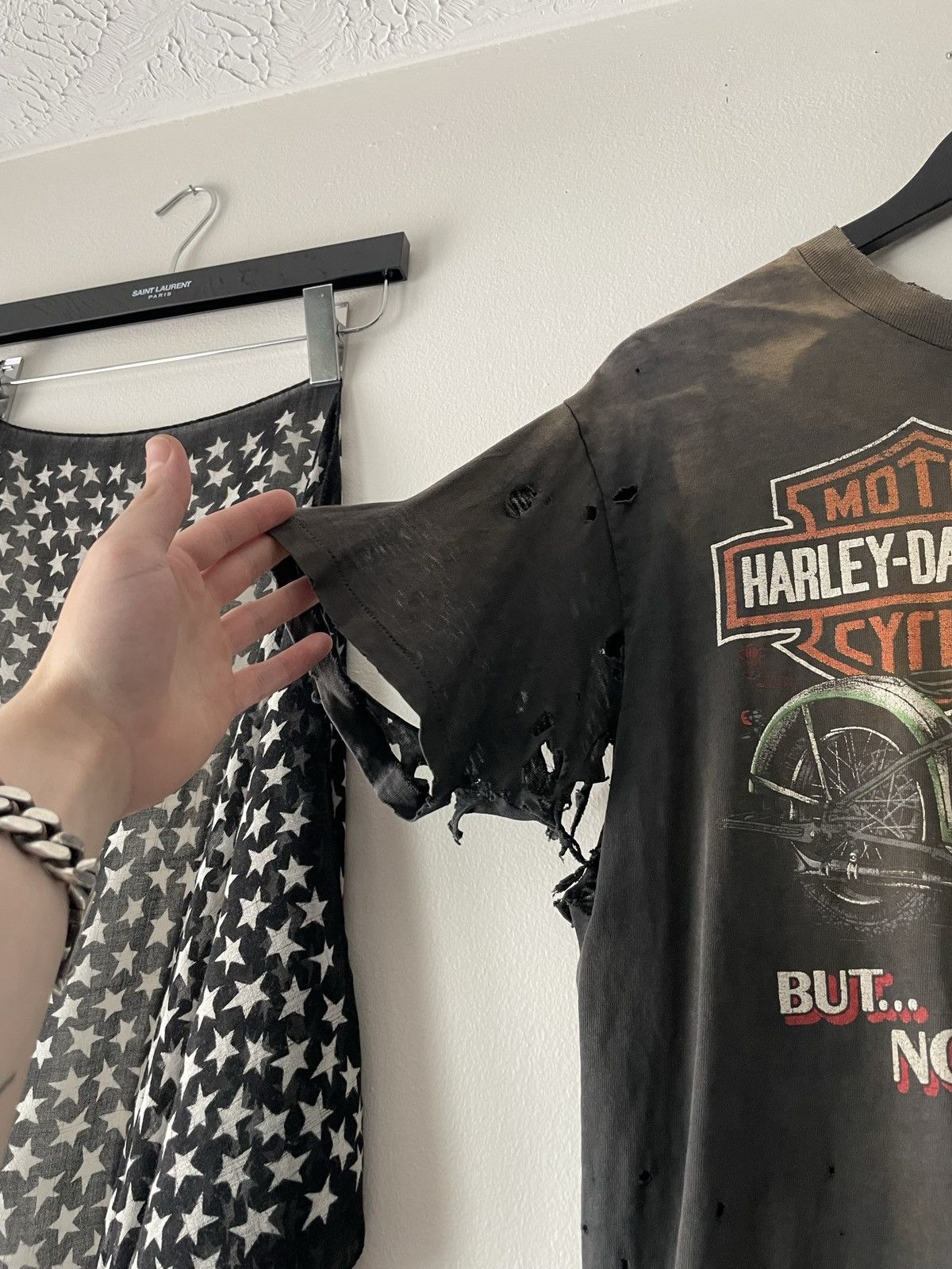 Harley Davidson VINTAGE 80'S THRASHED FADED HARLEY DAVIDSON T-SHIRT Size US L / EU 52-54 / 3 - 9 Thumbnail