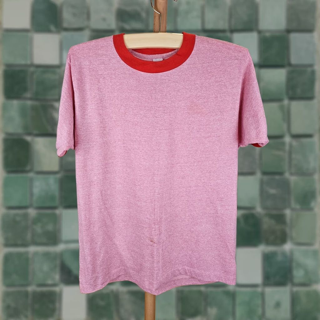 Vintage VINTAGE Montgomery Ward 50/50 RED RINGER T-SHIRT SZ XLARGE Shirt Men XL Red 70's 70s 50/50 Cotton" Size US XL / EU 56 / 4 - 1 Thumbnail