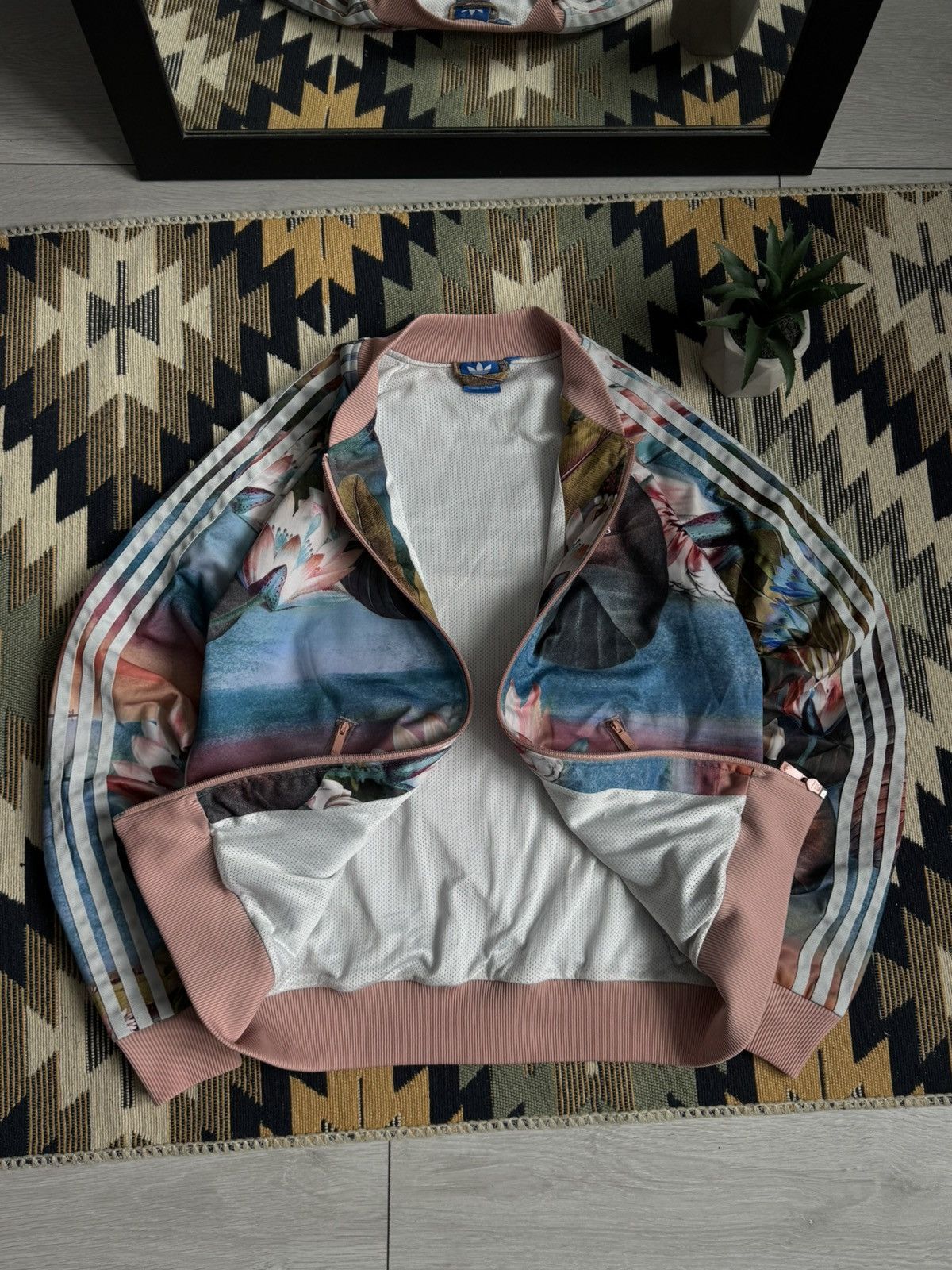 Adidas RARE❗️Vintage Adidas Originals Trefoil Floral Jacket Size S / US 4 / IT 40 - 11 Thumbnail