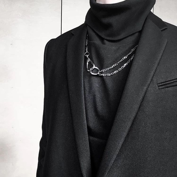 Chin Teo Silver Double Chain Link Necklace Size ONE SIZE - 1 Thumbnail